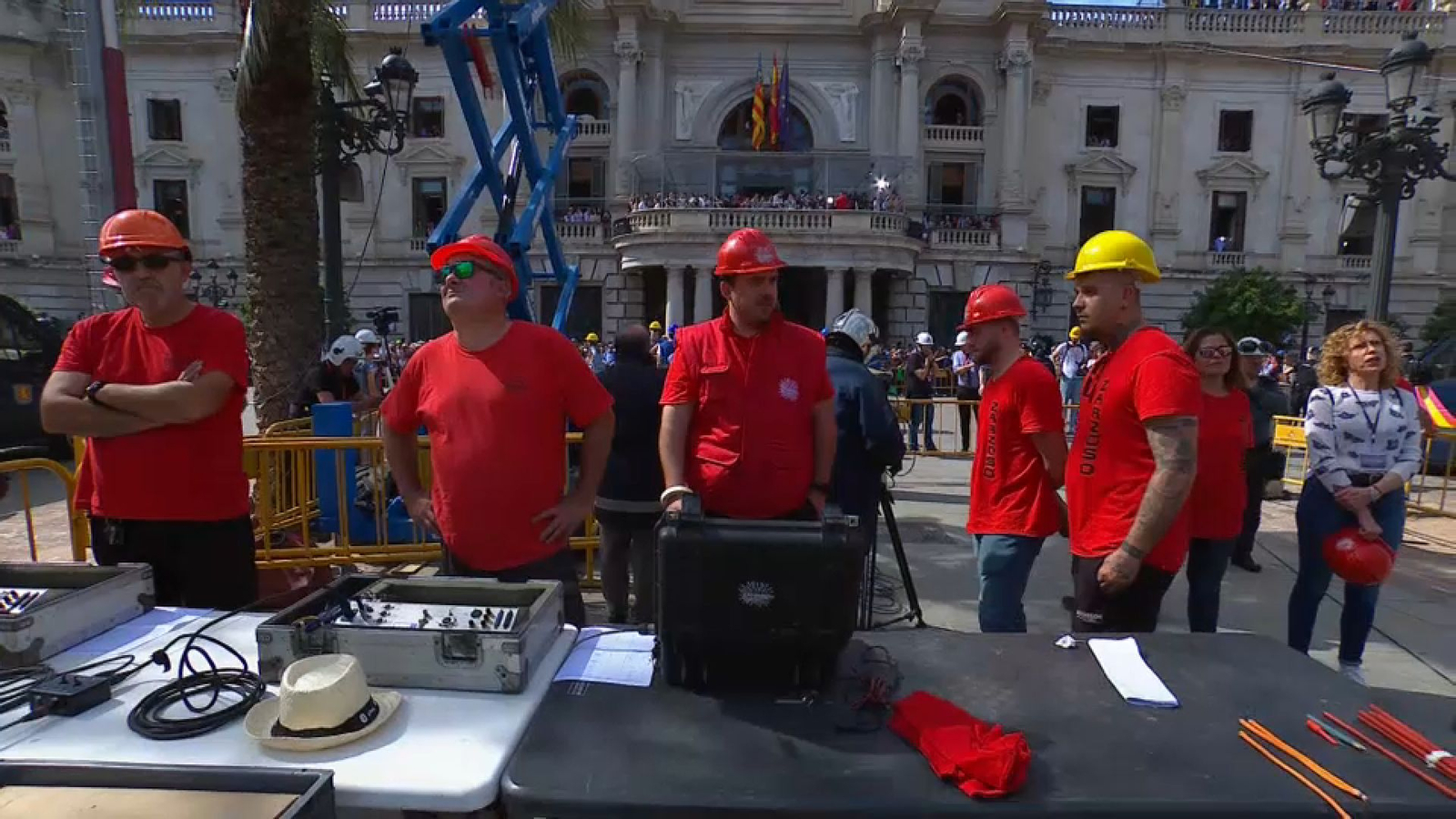 Personal tècnic a la mascletà