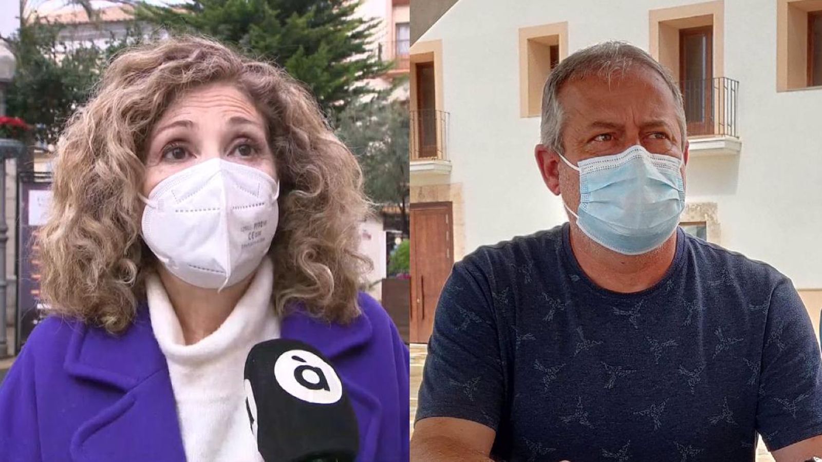 La regidora Anna Fibla a l'esquerra i el regidor José Chaler a la dreta