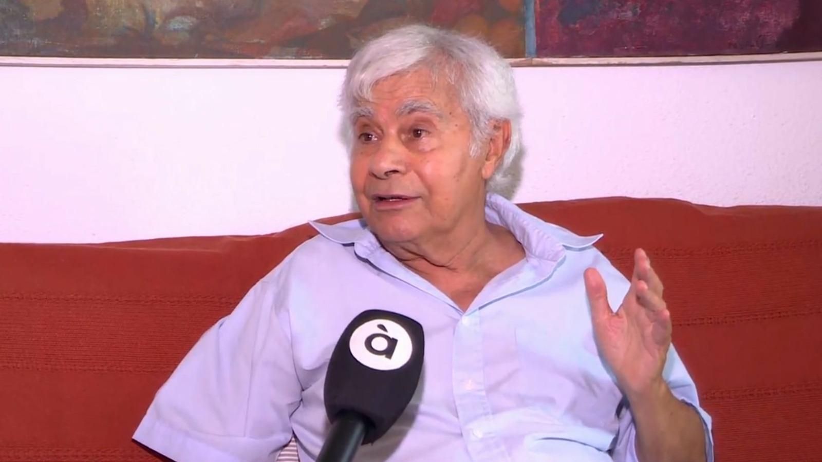 Monjalés durant una entrevista amb À Punt el setembre de 2021