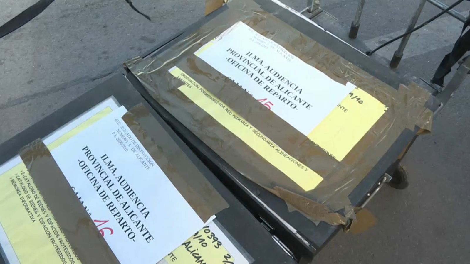 Expedients judicials del cas Brugal, en una imatge d'arxiu