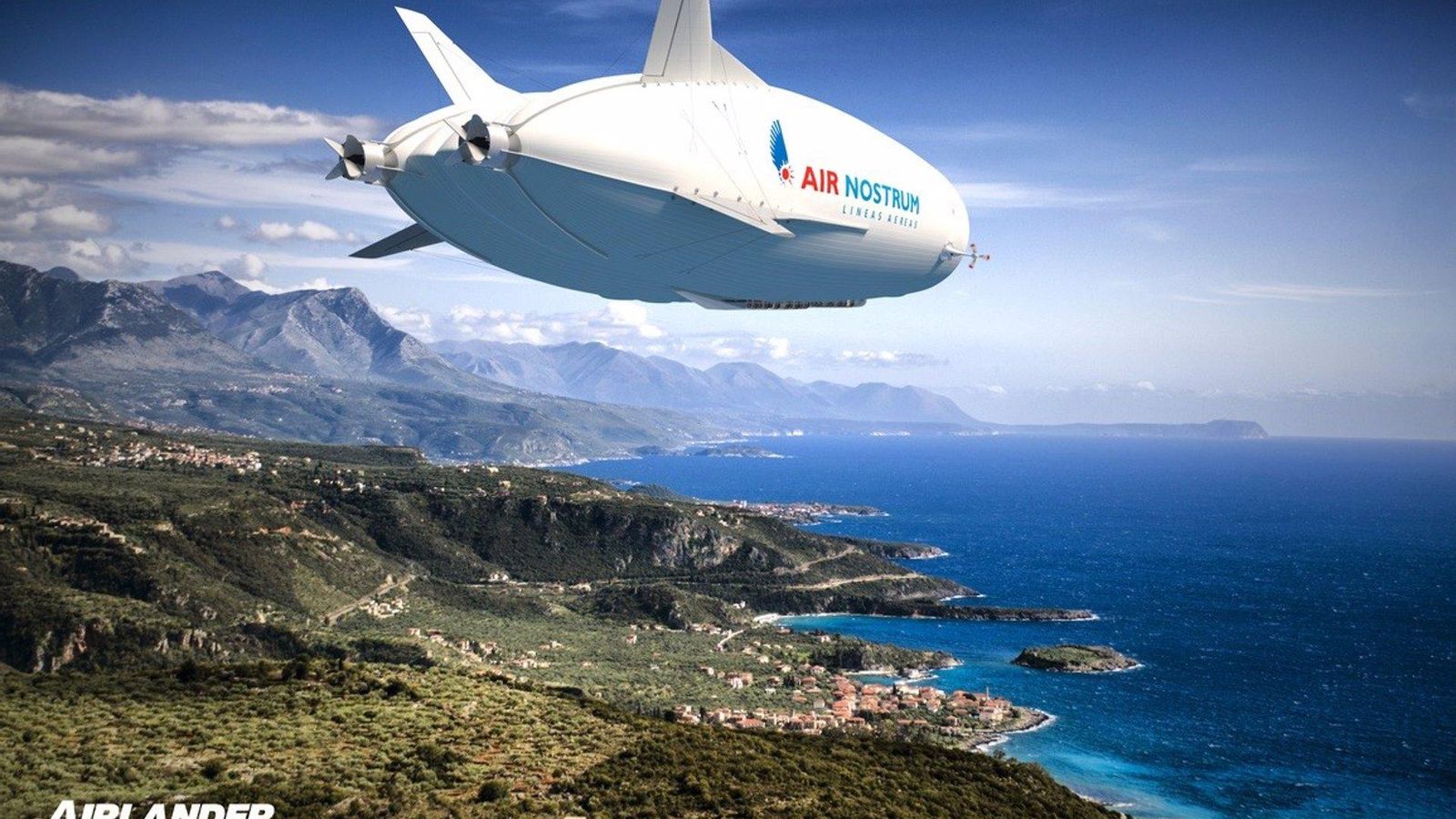 Simulació de l'Air Nostrum Airlander 10 Simulació de l'Air Nostrum Airlander 10
