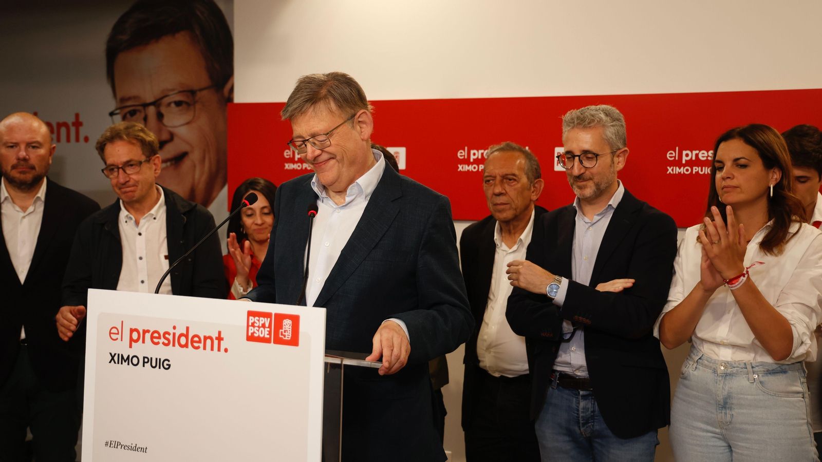 Ximo Puig compareix després de conéixer els resultats electorals