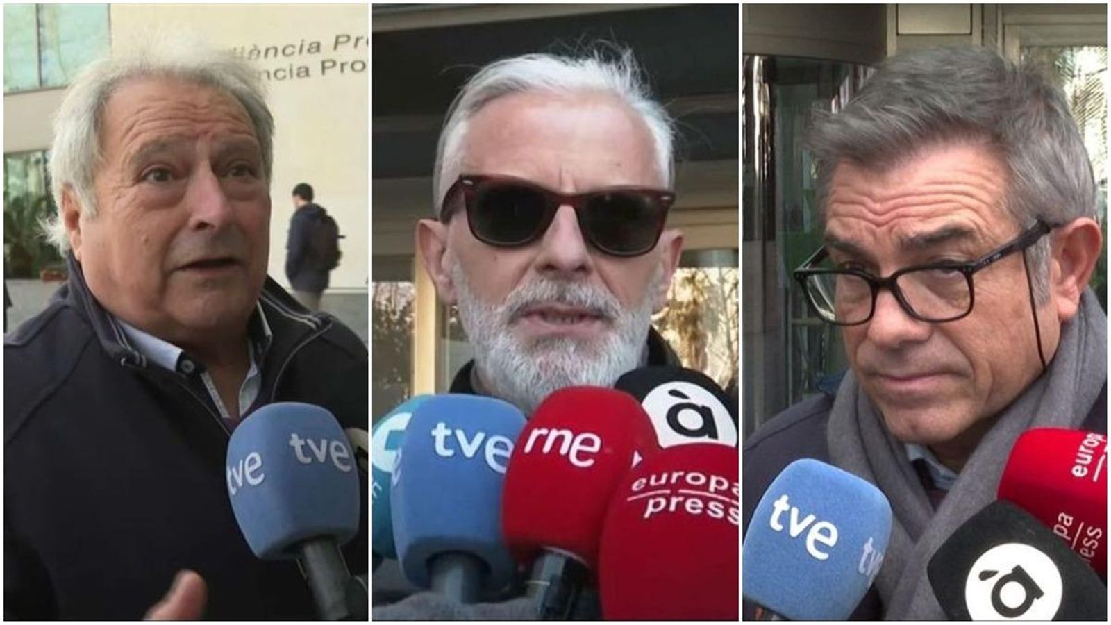 D'esquerra a dreta, Alfonso Rus, Marcos Benavent i Máximo Caturla