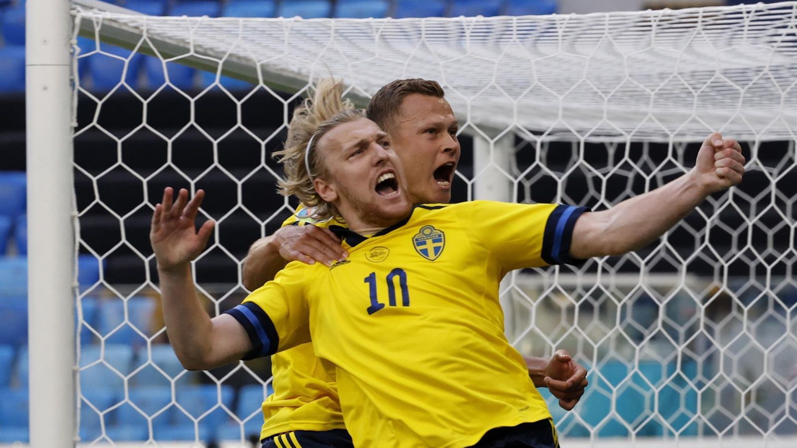 Forsberg celebra el gol de la victòria