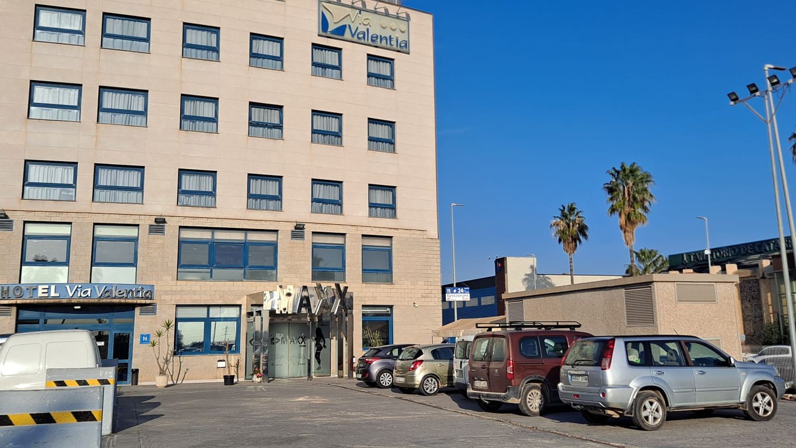 En imatge, l'aparcament en que va produïr la baralla