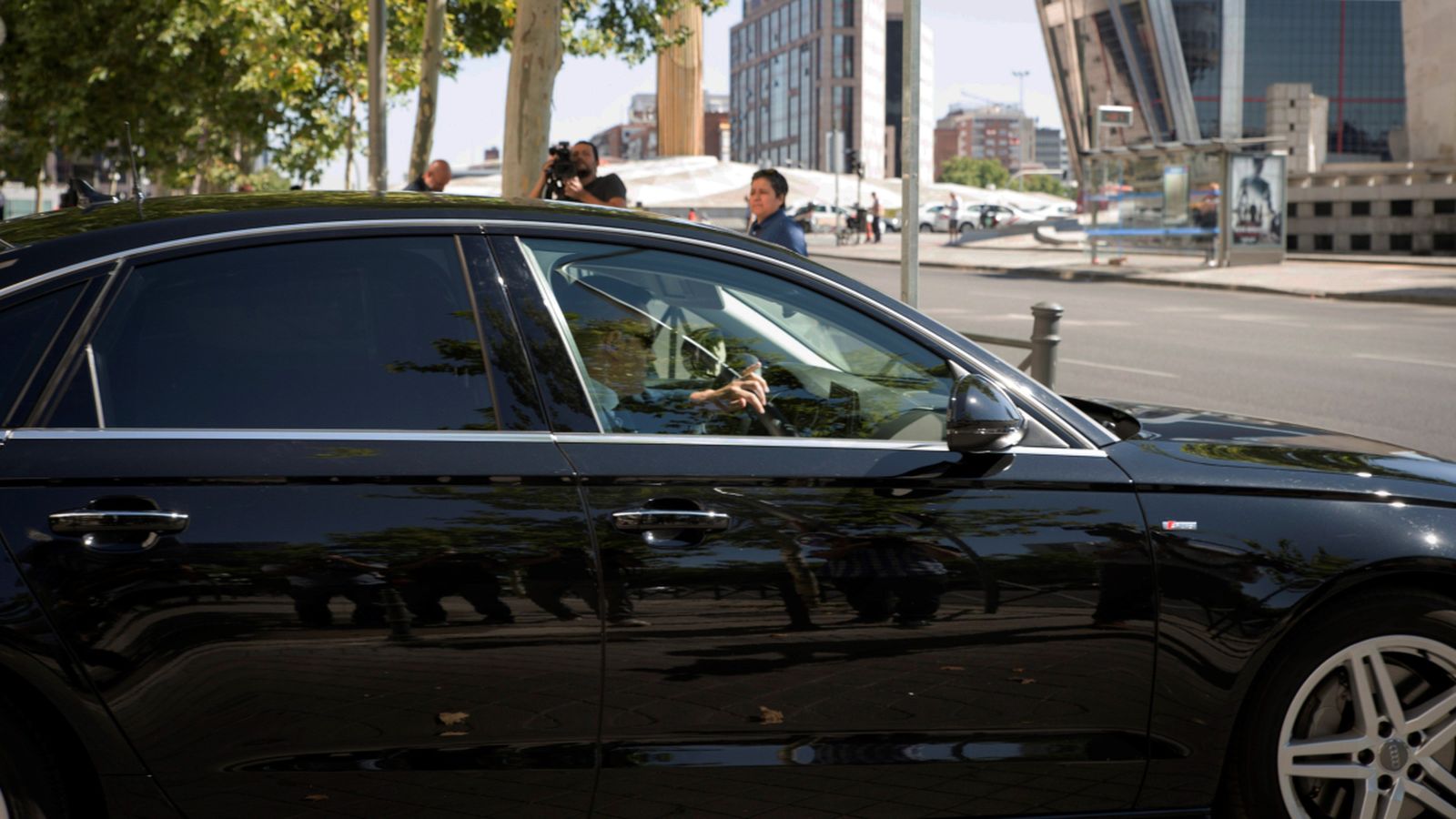 El director del CNI, Félix Sanz Roldán, a l'eixida del Congrès després de declarar sobre el cas Corinna