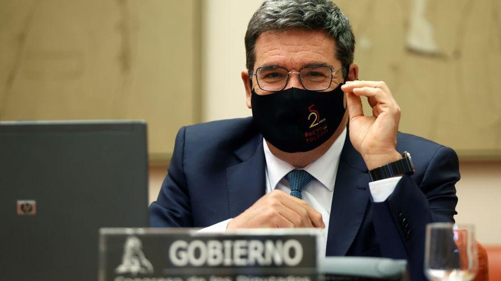 El ministre d'Inclusió, Seguretat Social i Migracions, José Luis Escrivá, durant la comissió parlamentària del Pacte de Toledo
