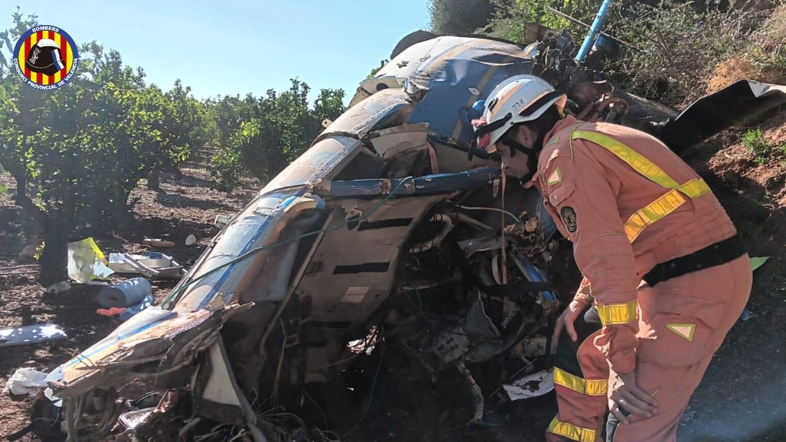 L'helicòpter accidentat