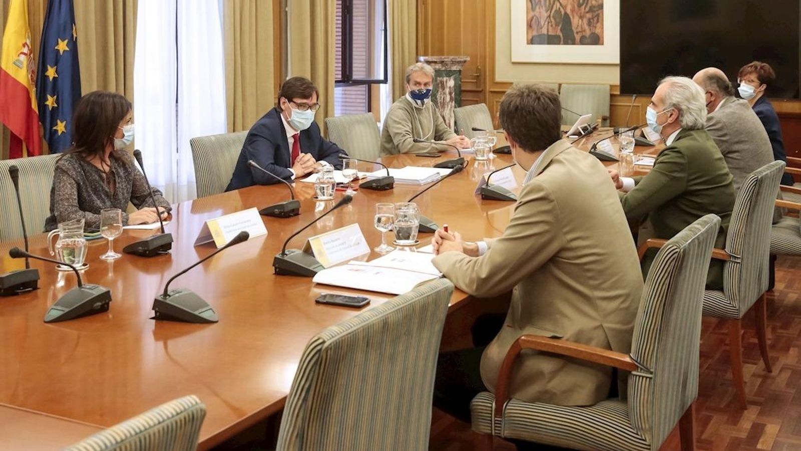 Imatge d'una reunió entre el Ministeri de Sanitat i la Comunitat de Madrid