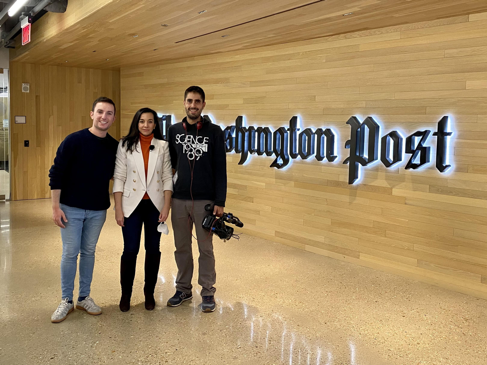 Amb Dori de València, que treballa com a corresponsal de Telecinco, visitem el Washington Post