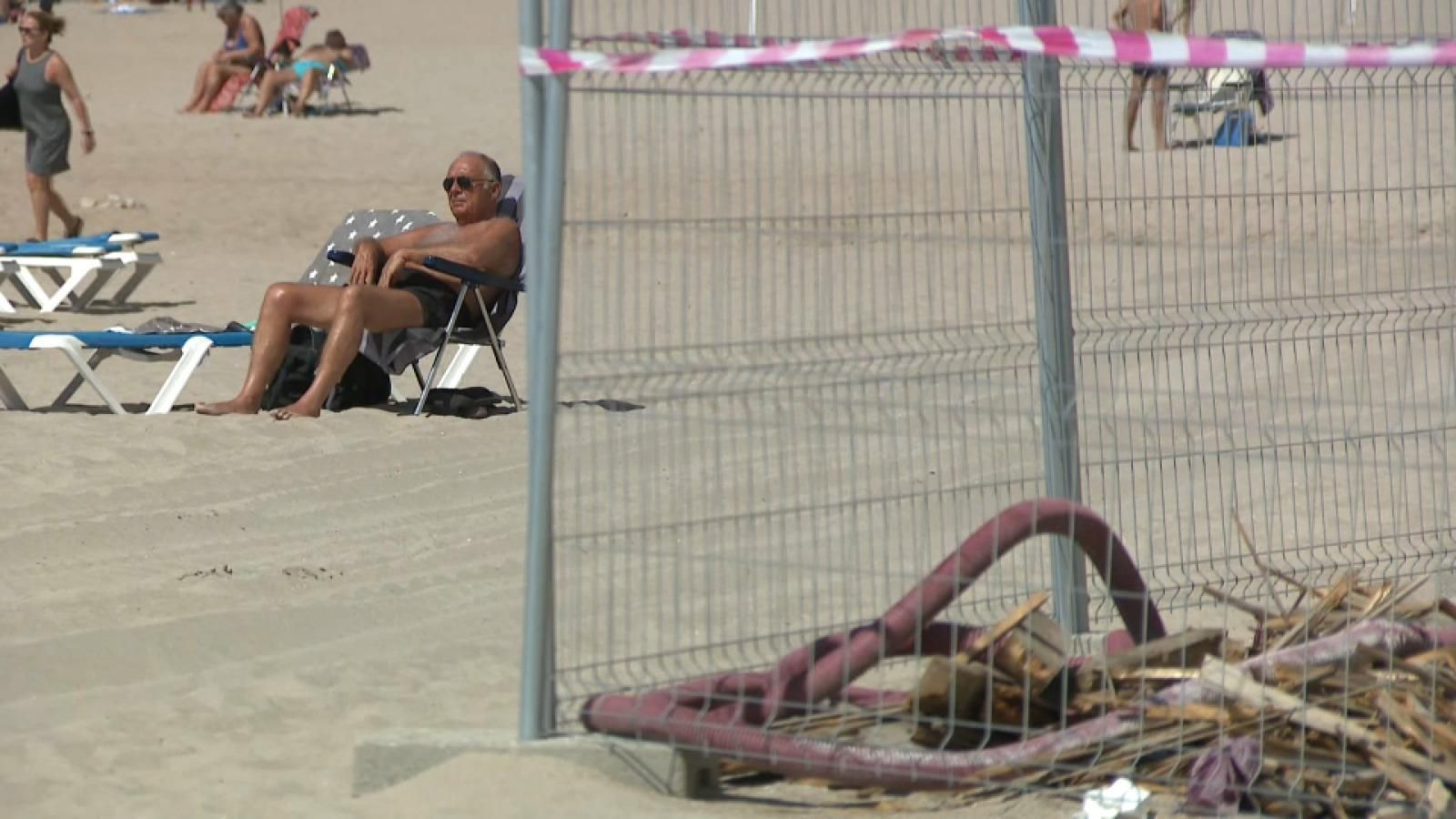 Obres a la platja de Ponent a Benidorm