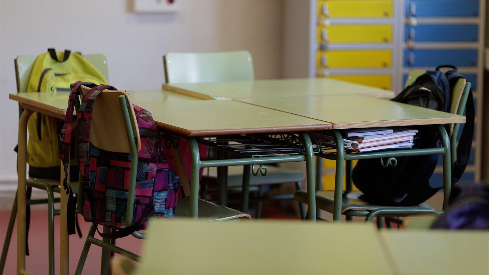 Una classe buida, en una imatge d'arxiu