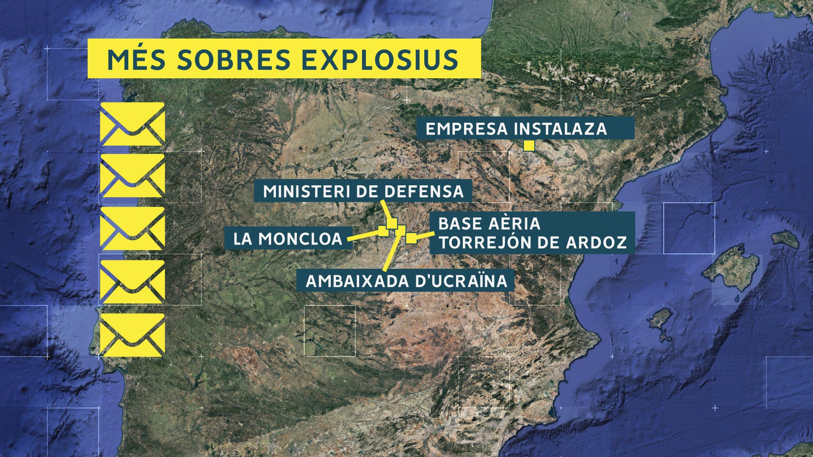 On s'han interceptat els sobres amb material explosiu?