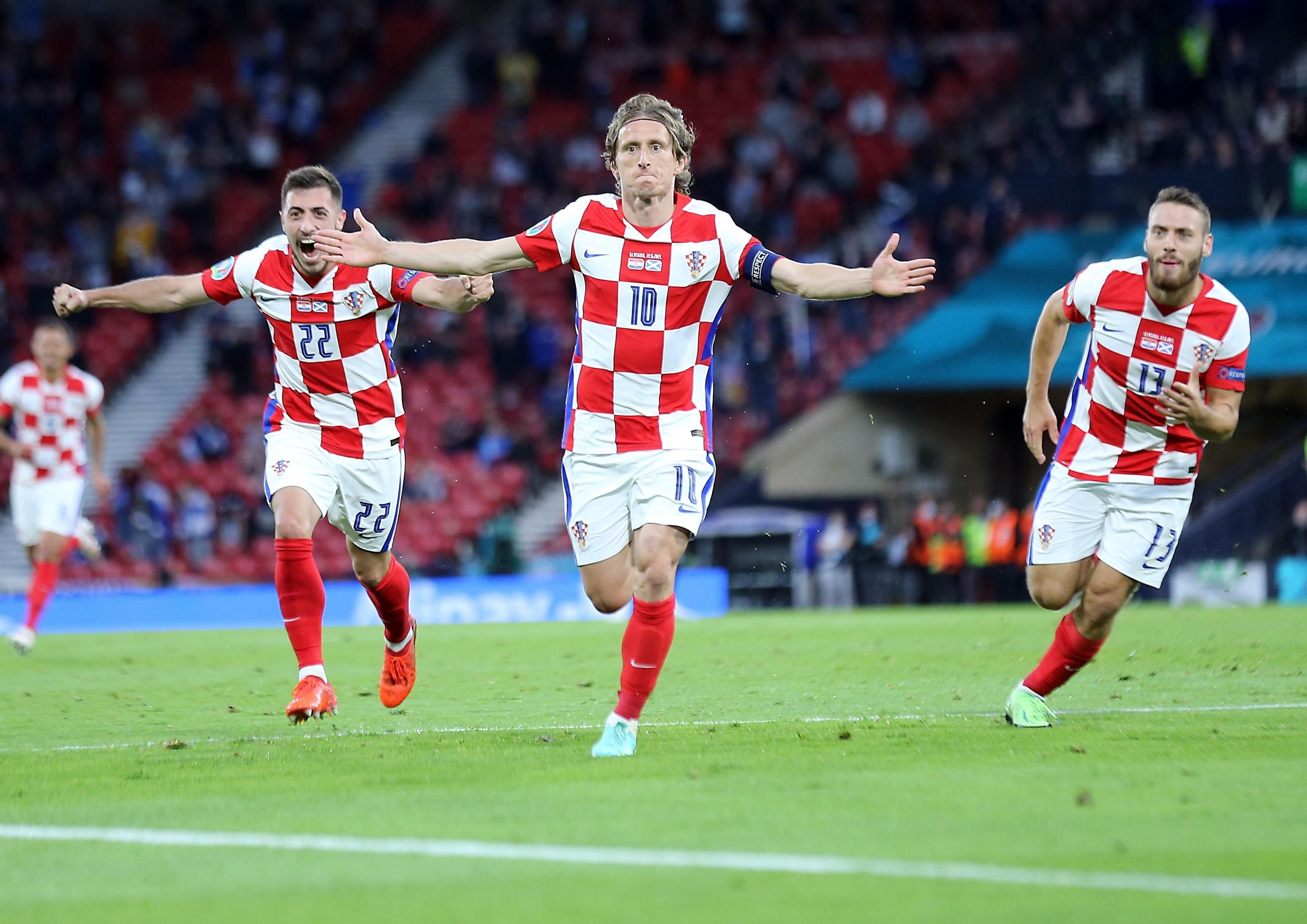 La selecció de Croàcia juga al voltant de la seua estrela, Luka Modric La selecció de Croàcia juga al voltant de la seua estrela, Luka Modric