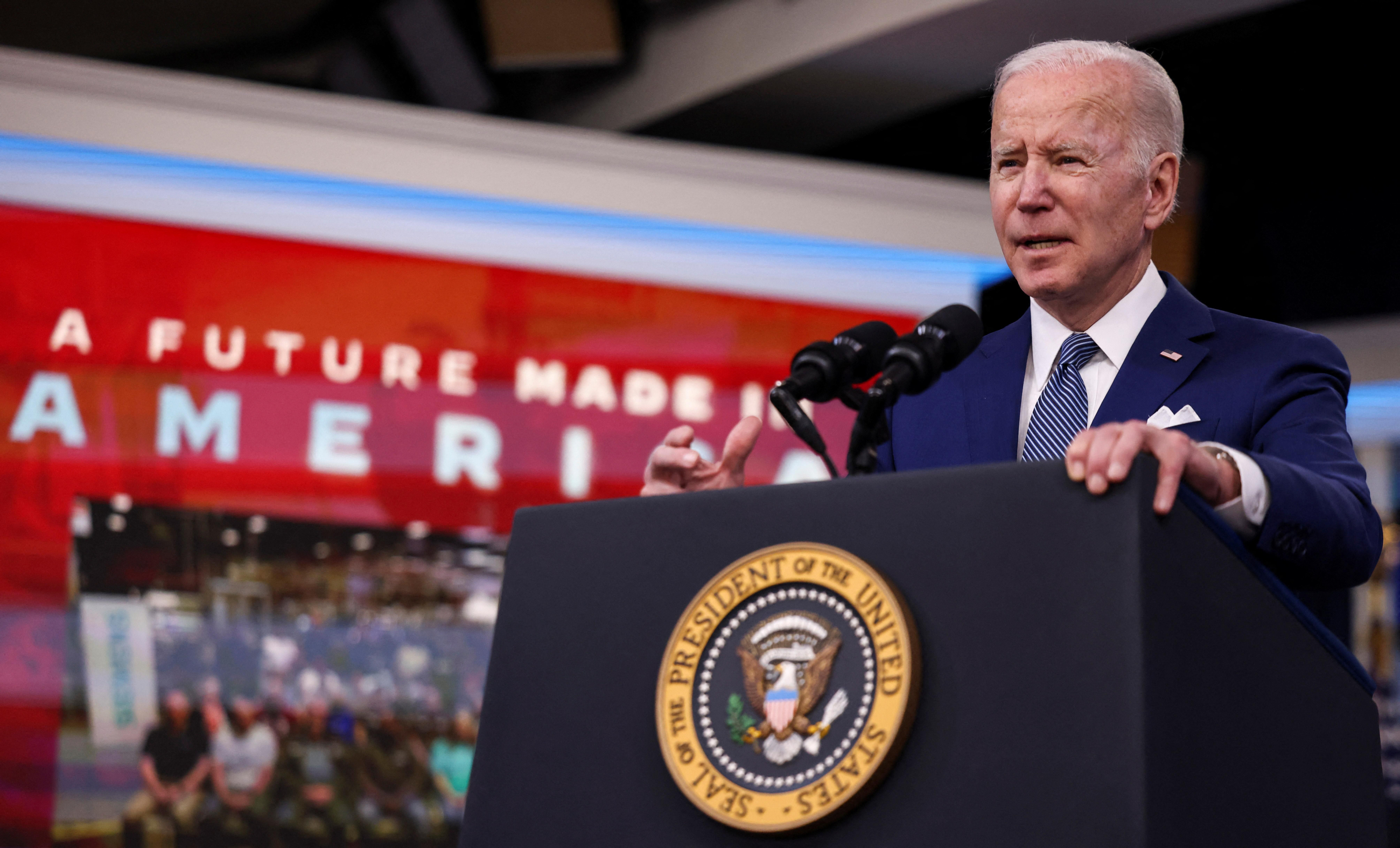 El president dels Estats Units Joe Biden en una intervenció recent El president dels Estats Units Joe Biden en una intervenció recent