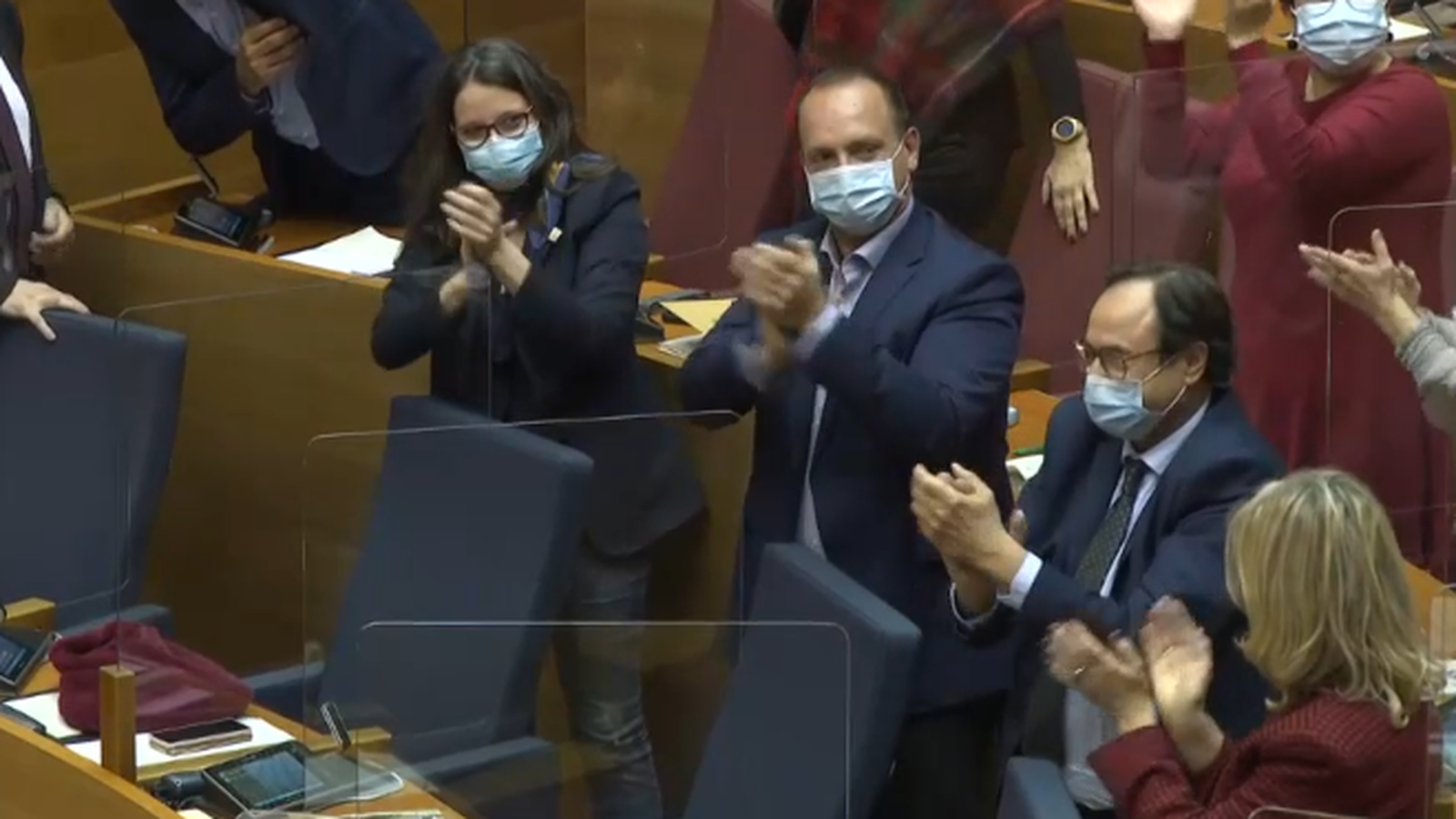 Imatge de l'aprovació dels pressupostos del 2021 el de desembre de 2020