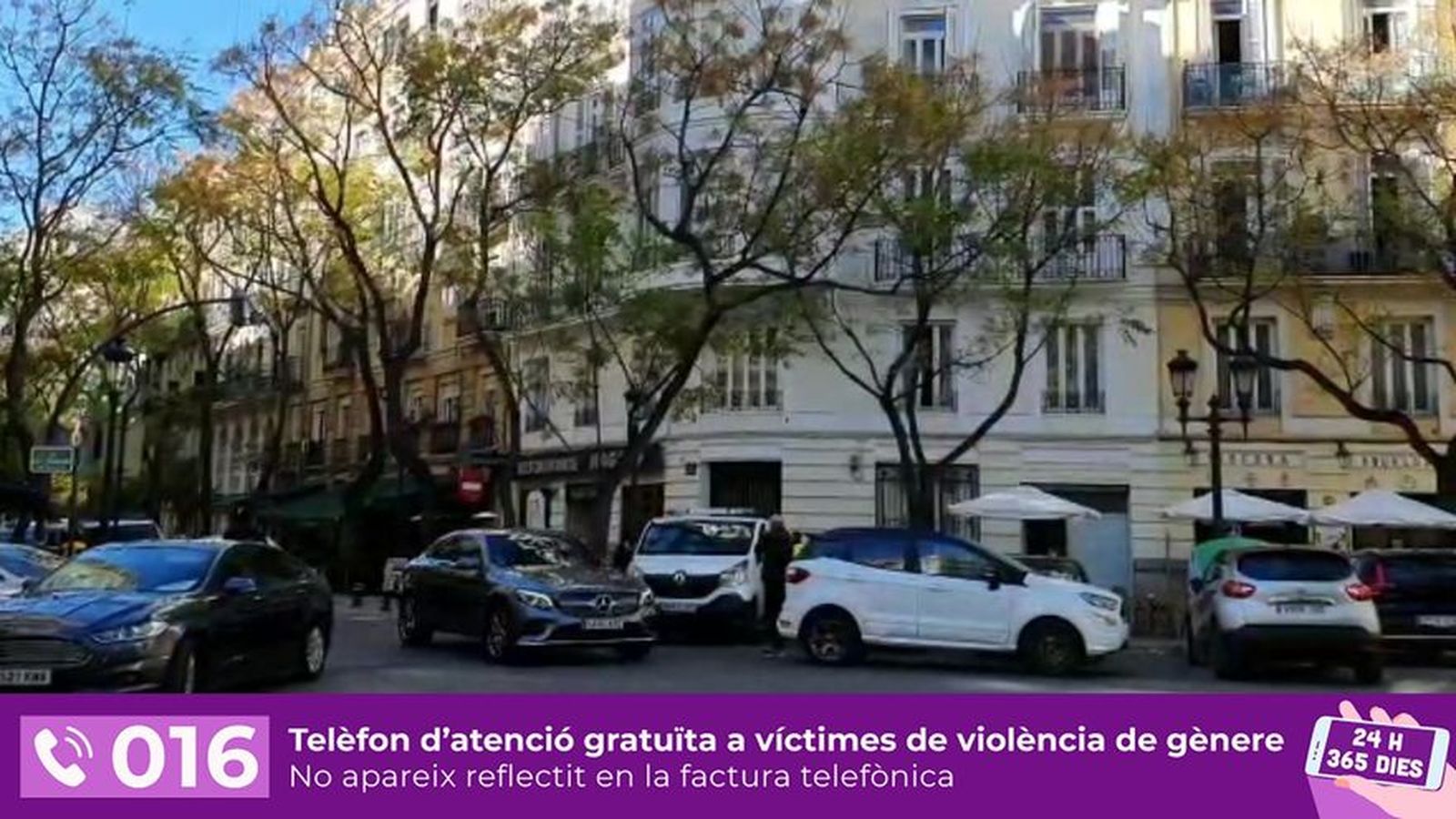 Carrer de l'Eixample de València on van ocorrer els fets