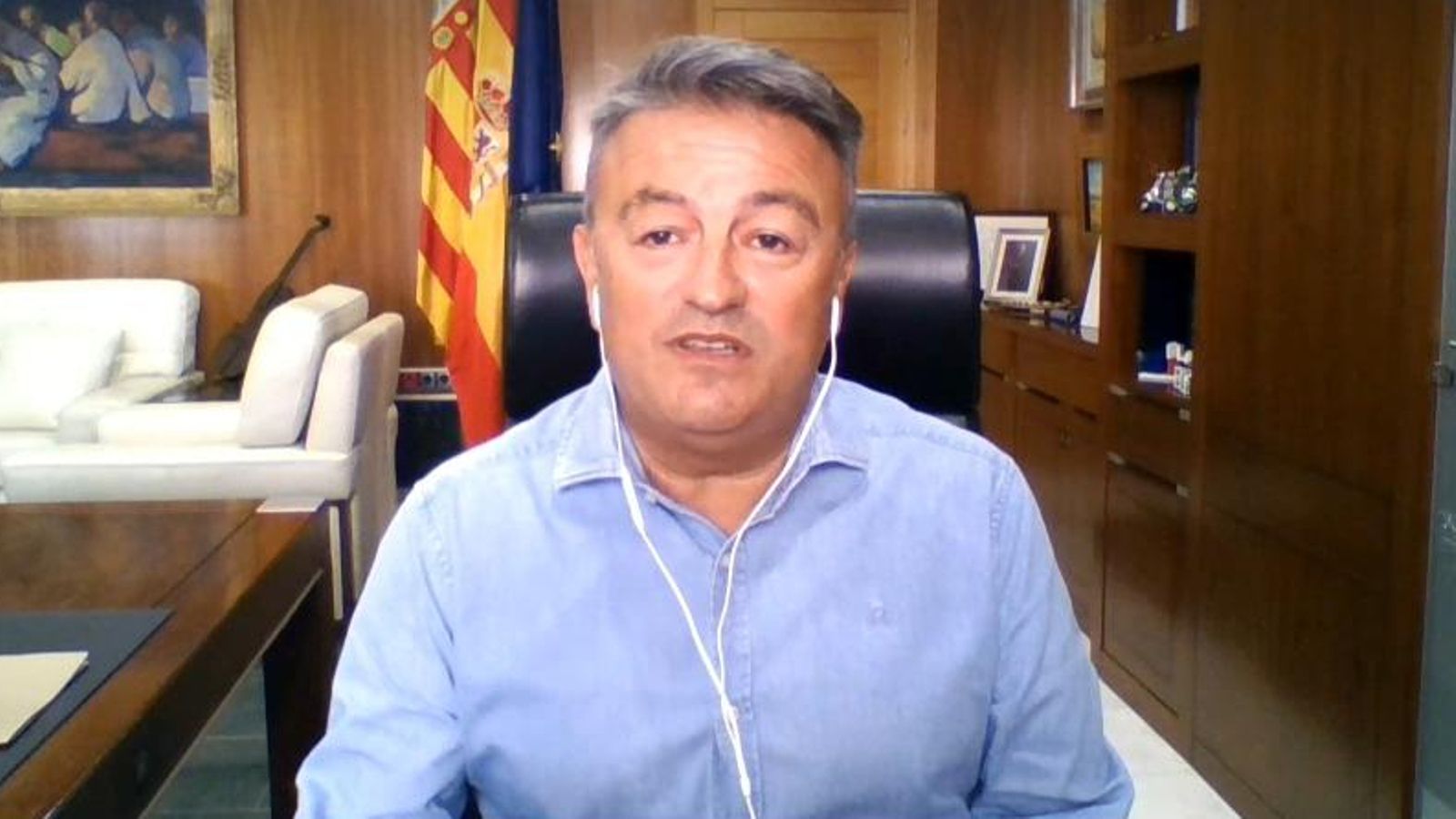 L'alcalde de Xàbia, José Chulvi, durant l'entrevista en 'Les Notícies del Matí'