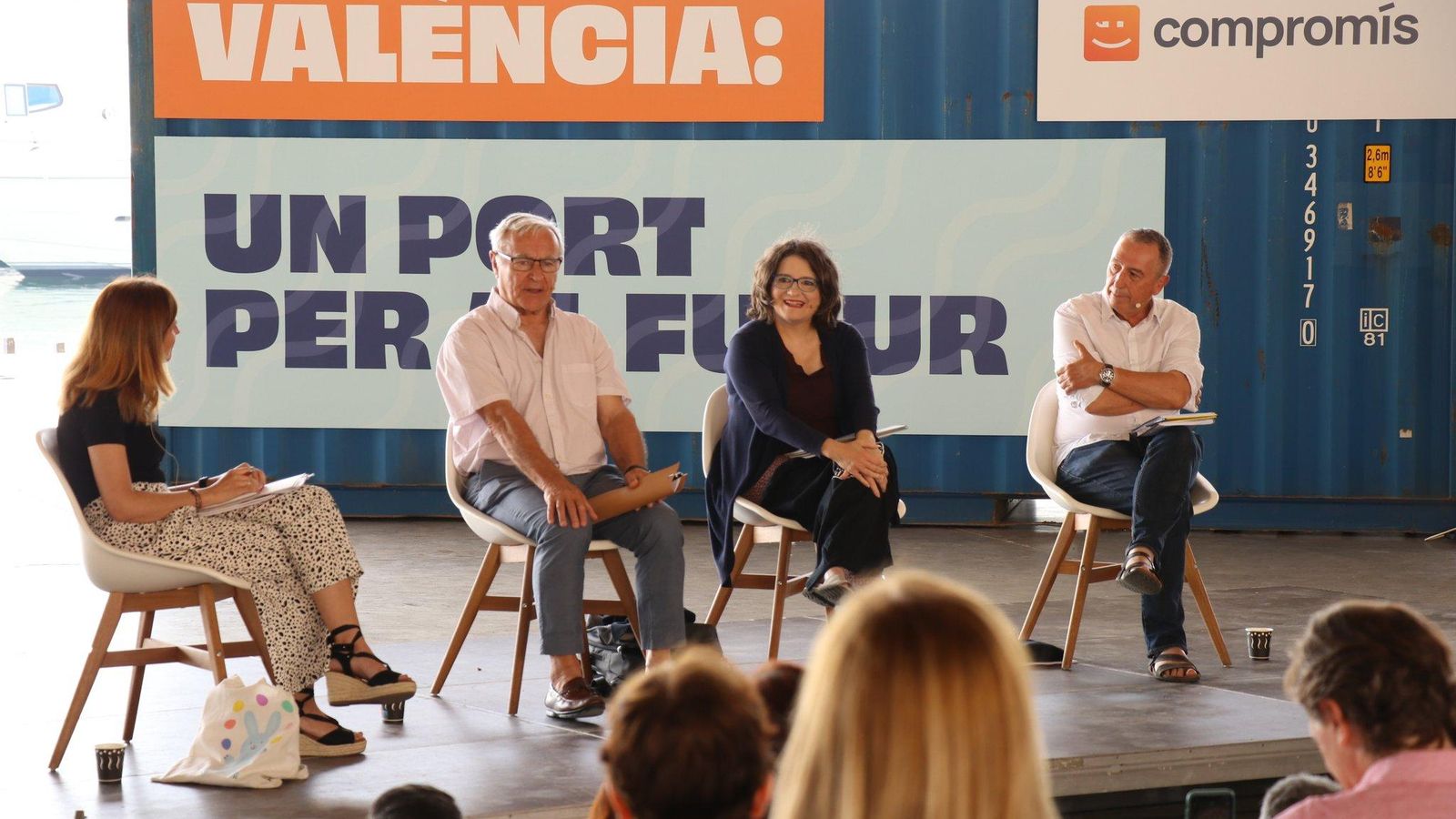 Acte de presentació de la proposta alternativa a l'ampliació del port de València de la coalició Compromís