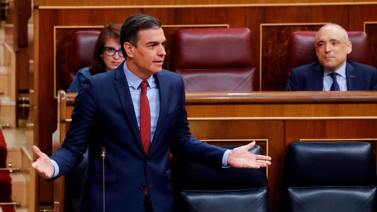 El presdent del govern d'Espanya, Pedro Sánchez, aquest dimecres al Congrés
