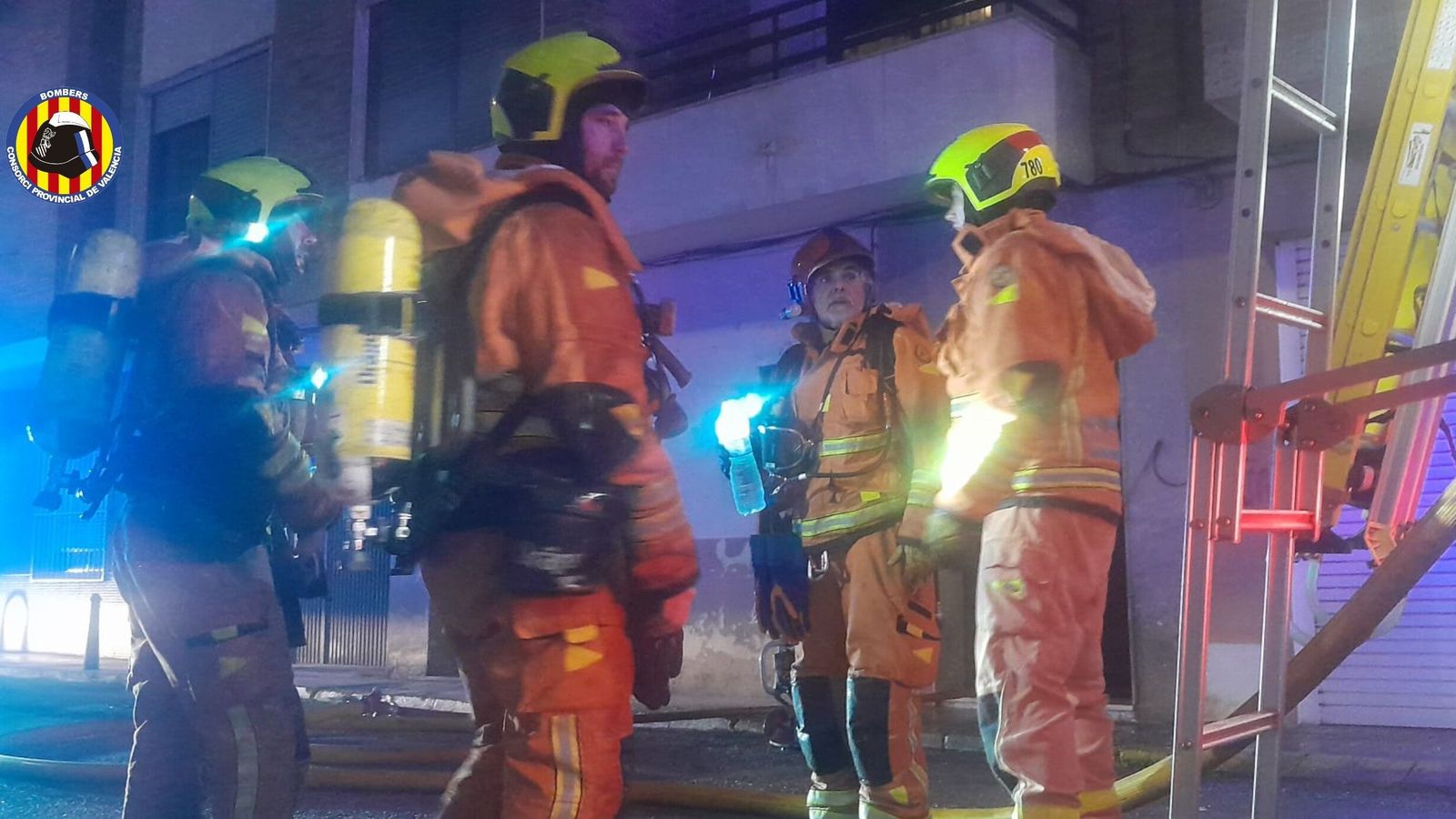 Intervenció dels bombers este dijous en un incendi en pis de Sueca
