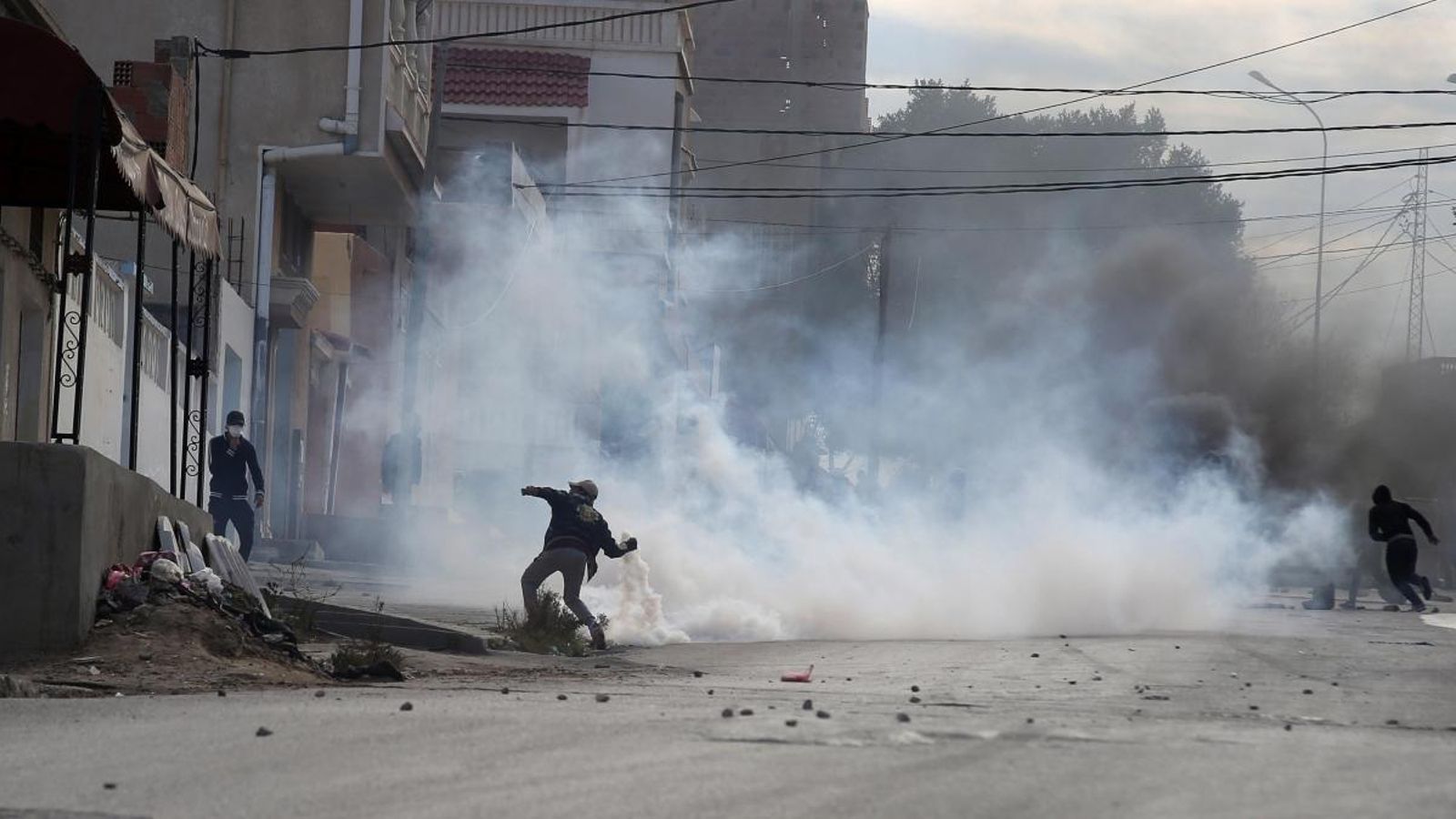 Protestes a la ciutat de Kasserine, aquest 25 de desembre