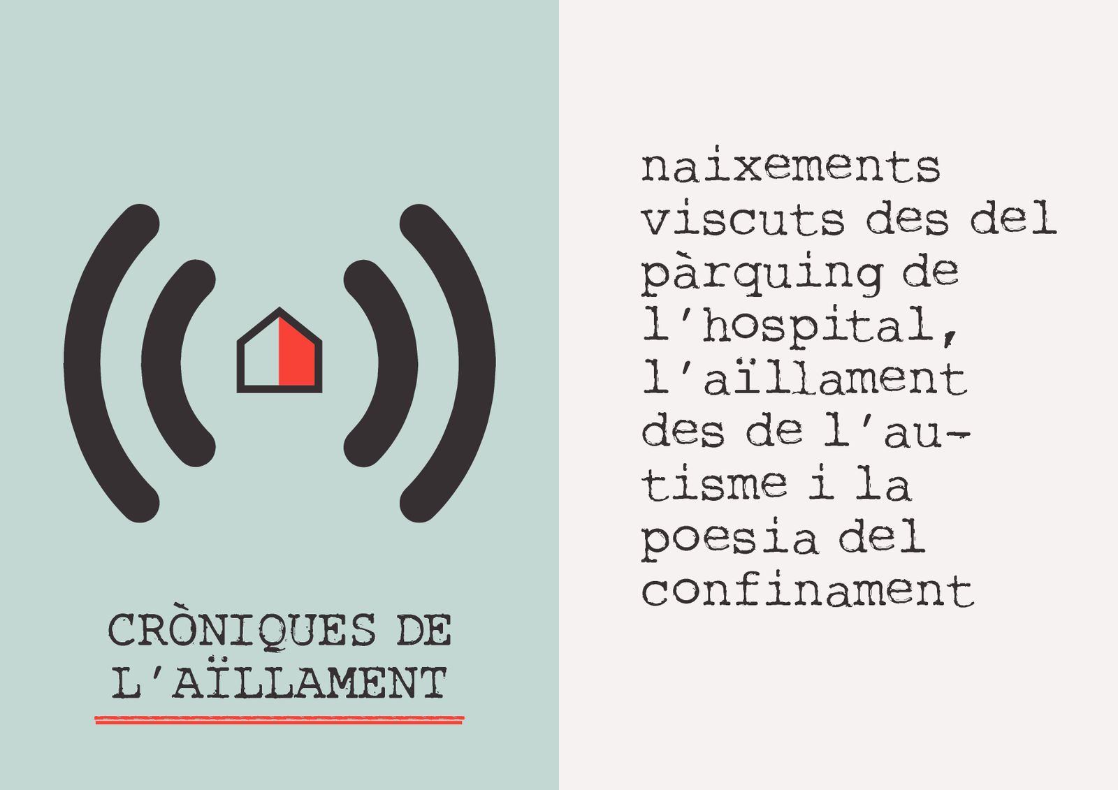 11.04.2020 | Naixements viscuts des del pàrquing de l’hospital, l’aïllament des de l’autisme i la poesia del confinament