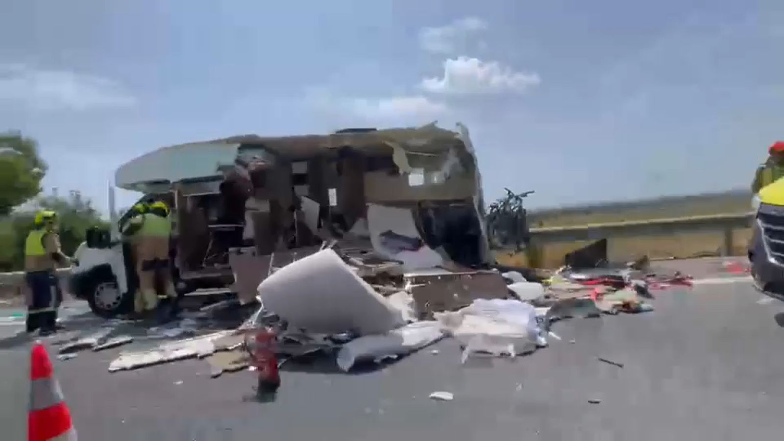 Matí d'accidents a la carretera