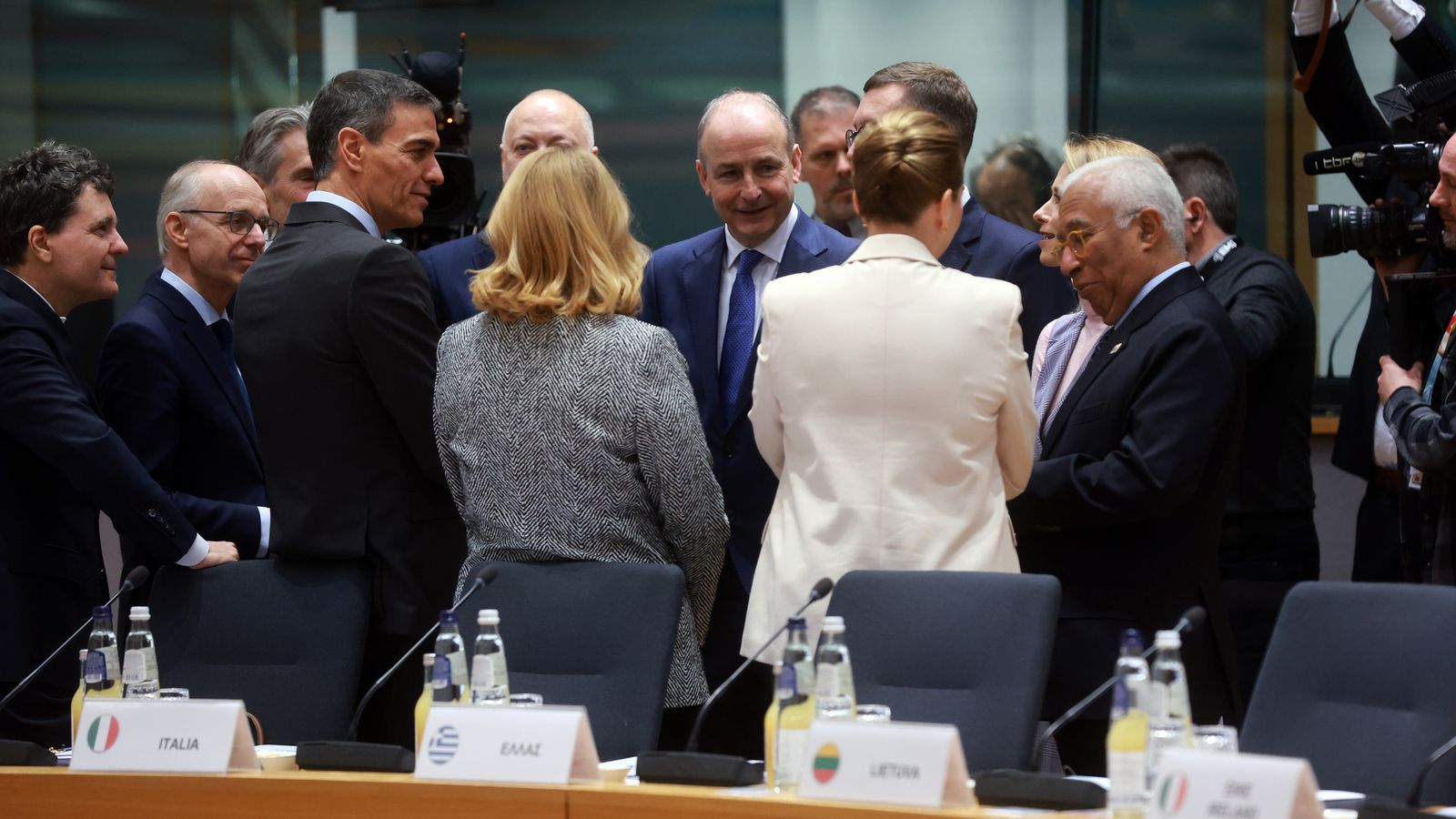 Un moment de la reunió, este dijous, del Consell de la UE