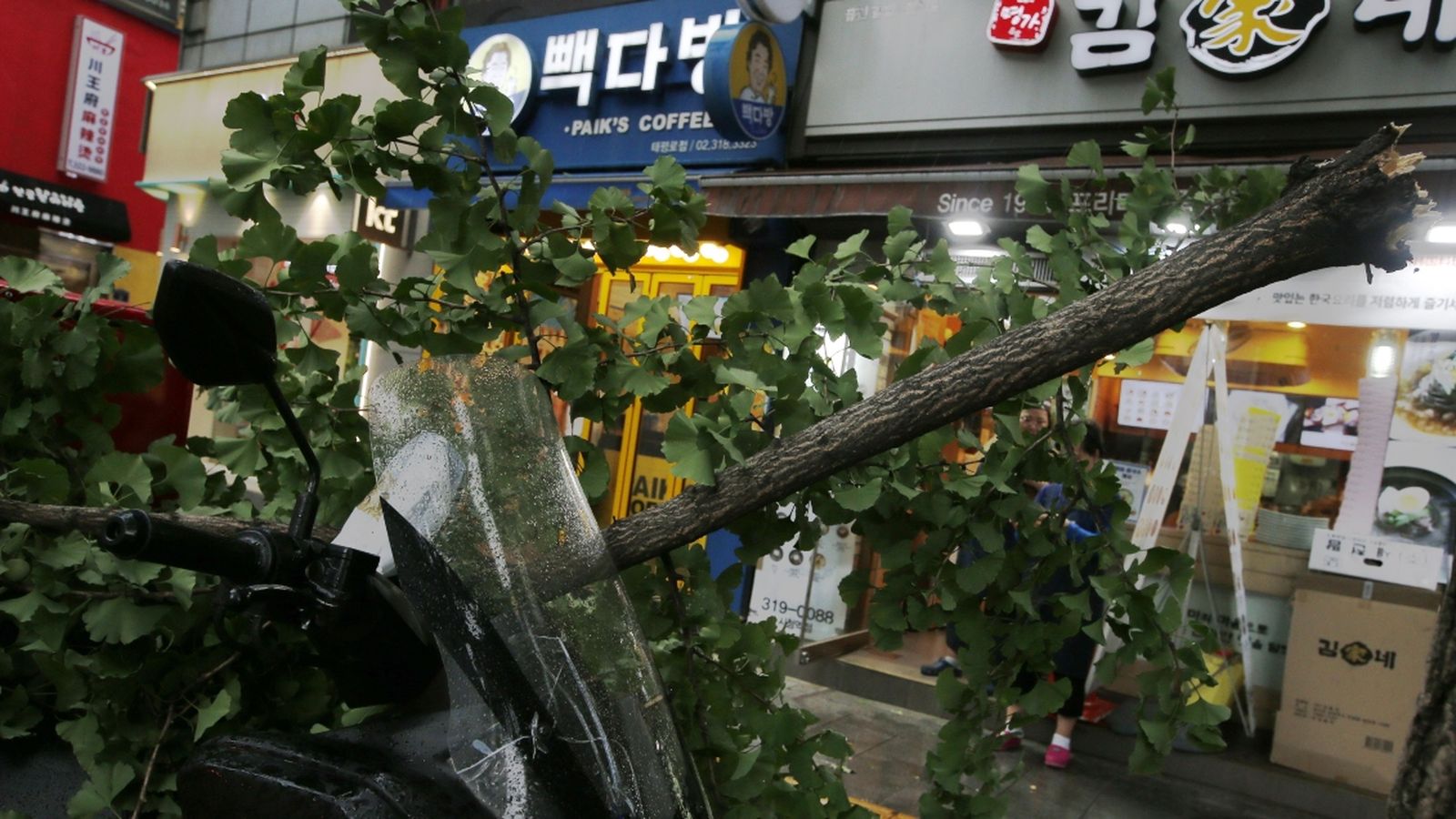 Efectes del tifó Lingling a Corea del Sud