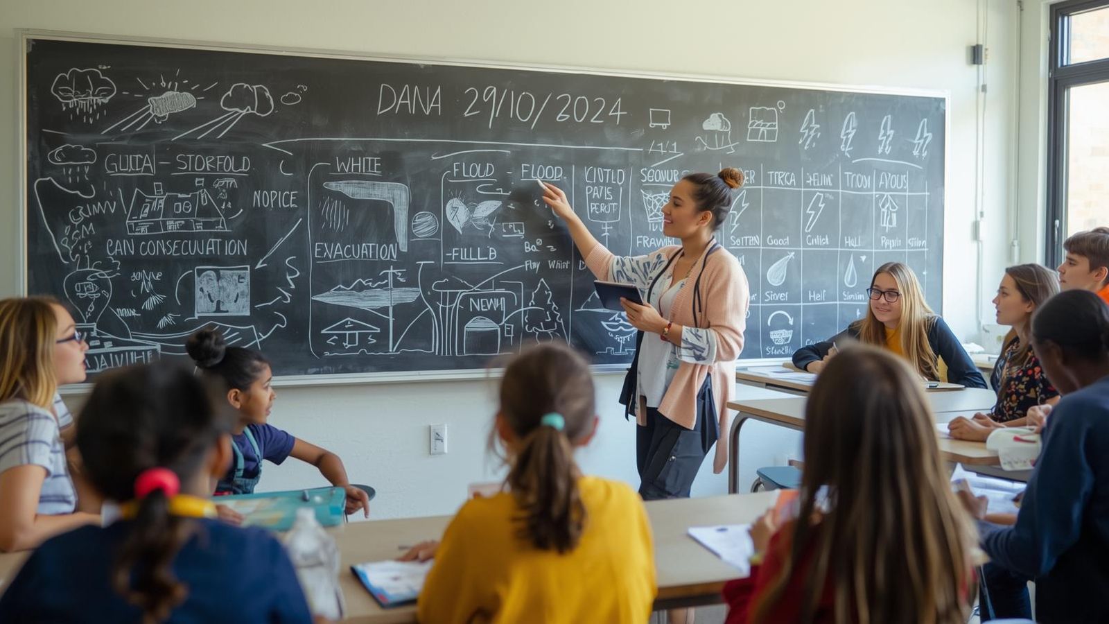 Explicació d'una docent dels termes relacionats amb l'oratge