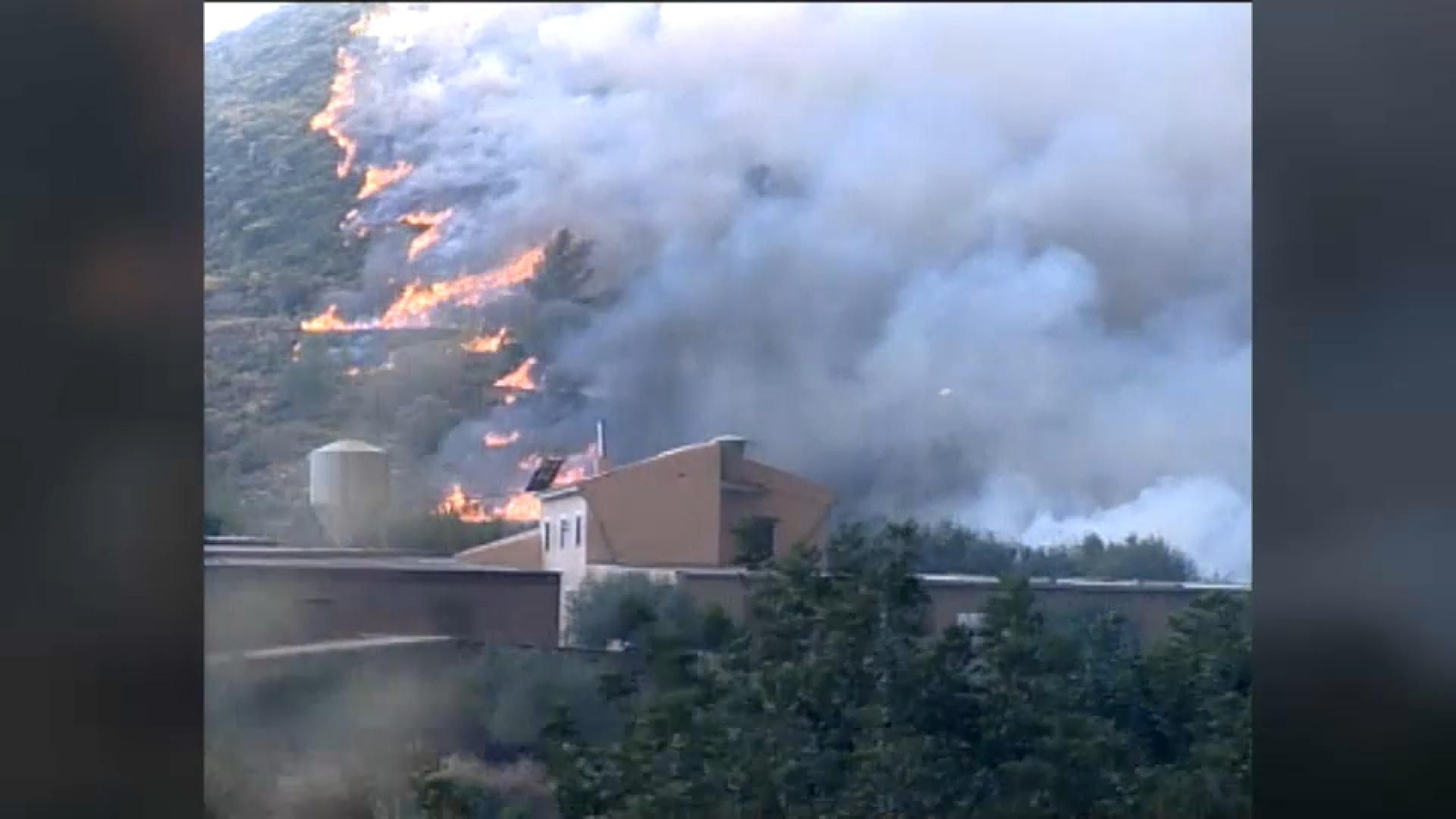 Una imatge de l'incendi, en arxiu
