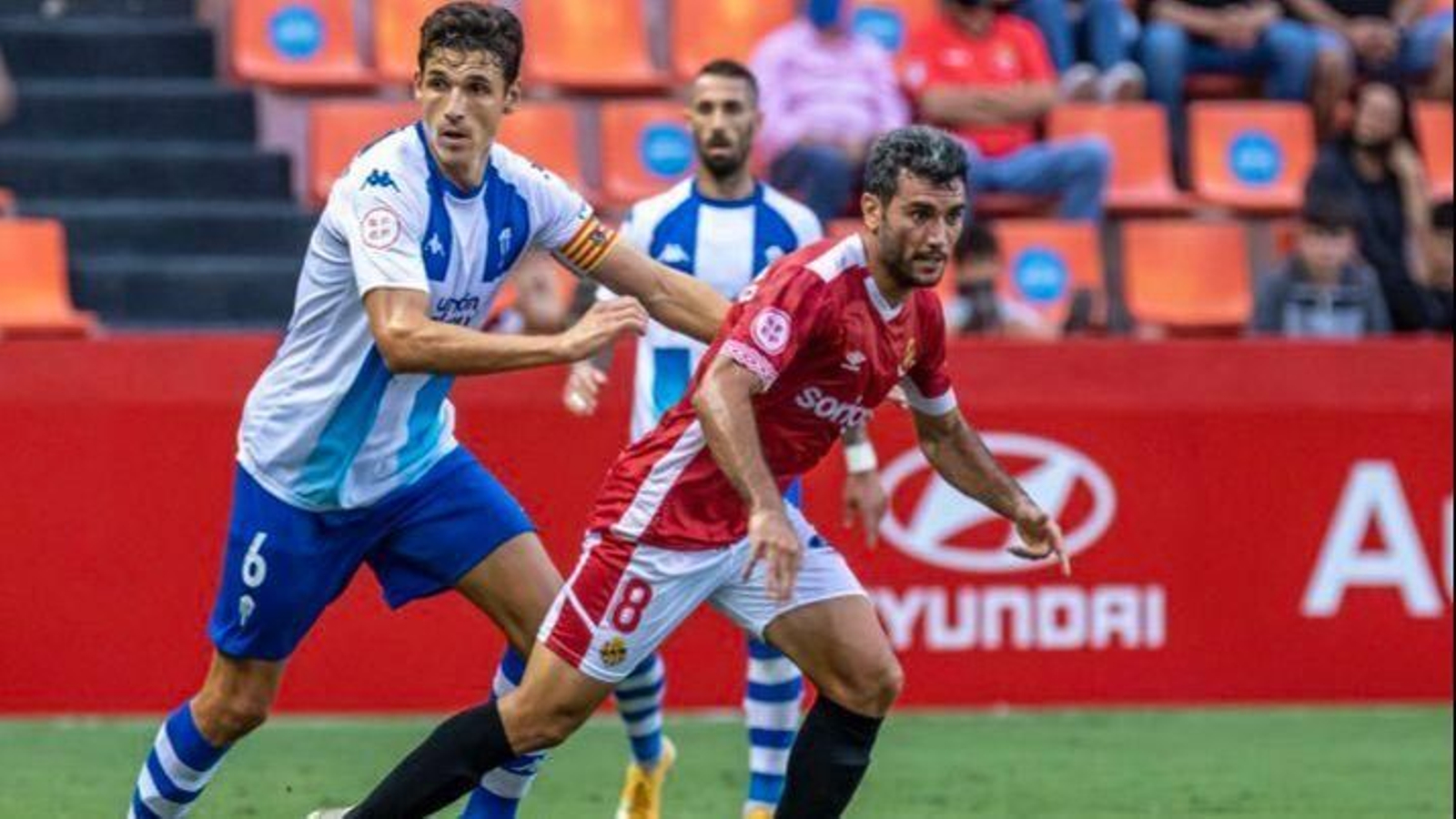 Fran Miranda, en una acció del duel