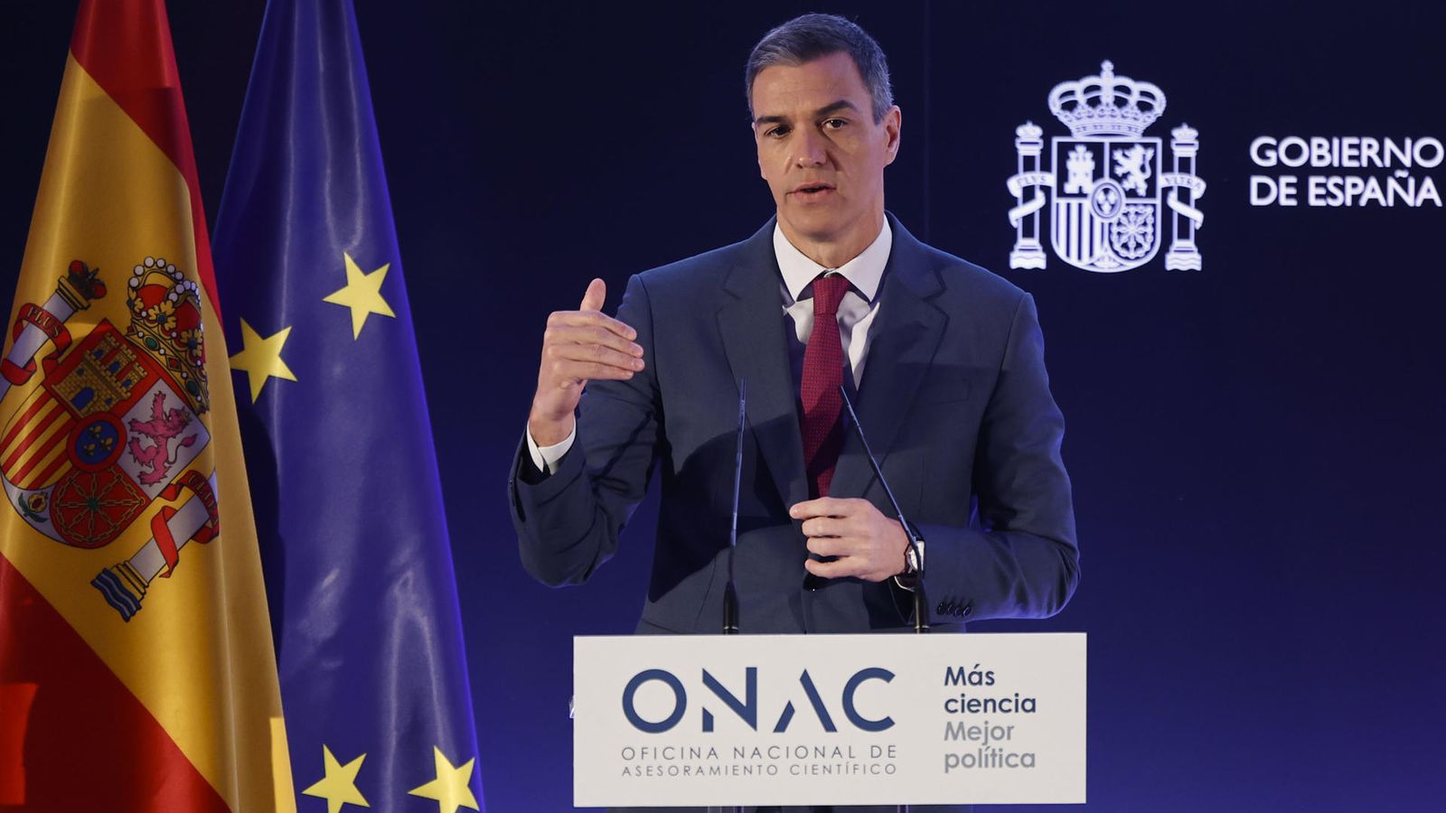 Sánchez intervé en l'acte de presentació de l'ONAC, este dijous