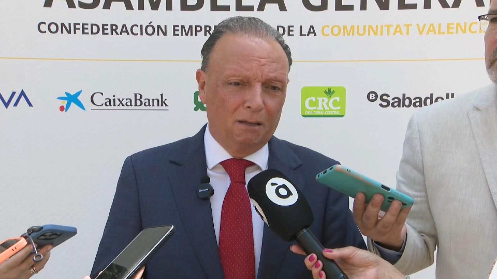 El president de la CEV, Salvador Navarro, este dijous