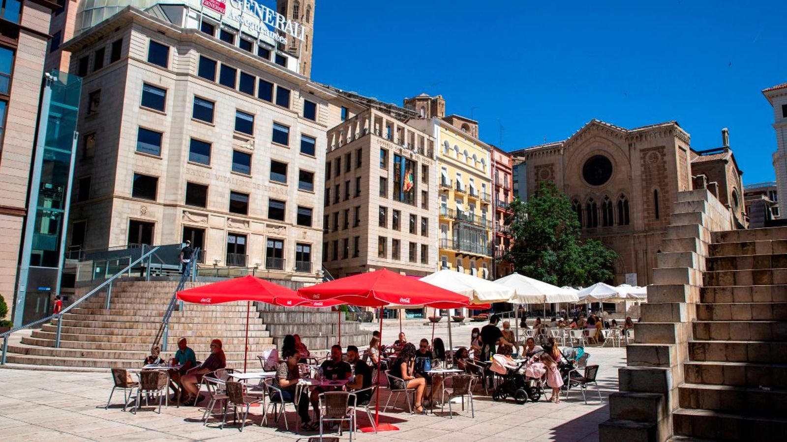 Ambient a la ciutat de Lleida aquest dissabte