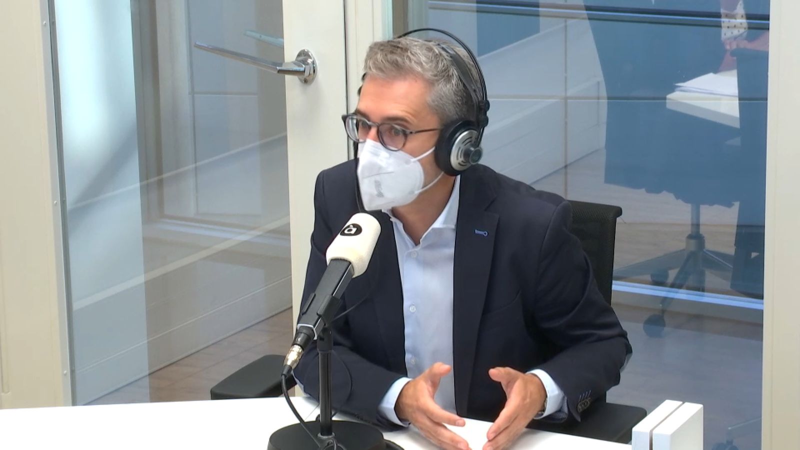 El conseller de Política Territorial, Arcadi España, aquest dimarts en À Punt