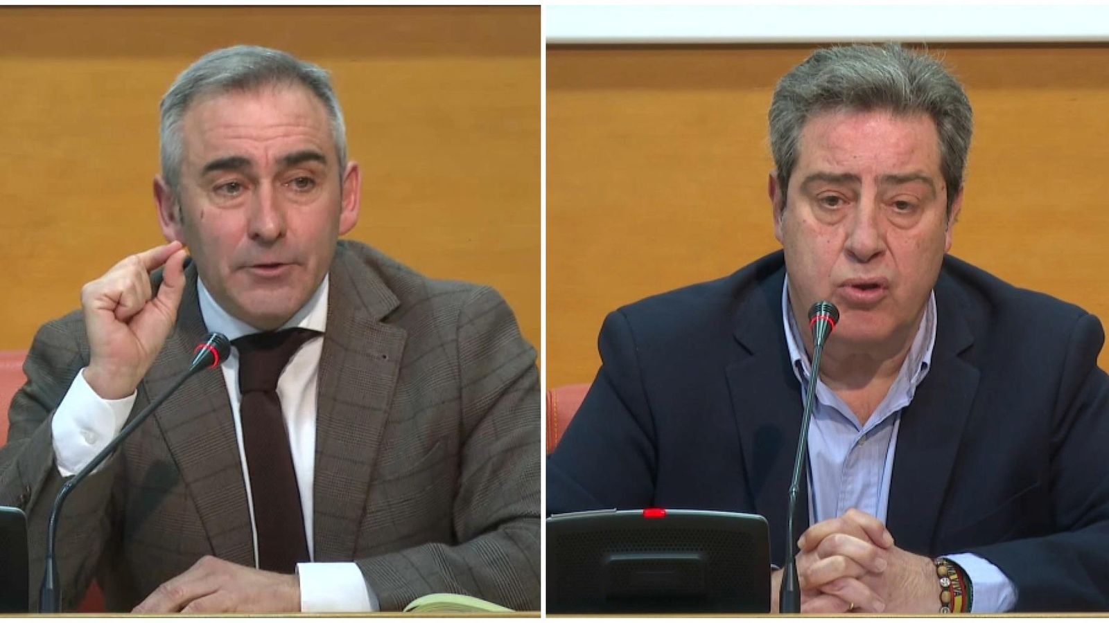 Els síndics Miguel Barrachina (PP) i José Mª Llanos (Vox)