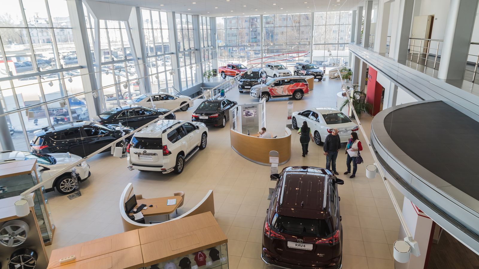Un concessionari de cotxes Toyota