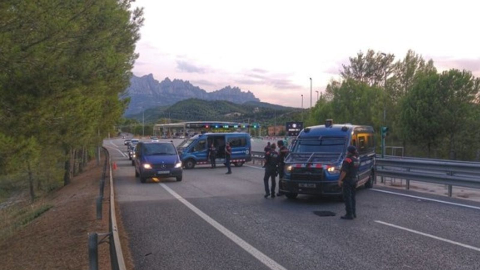 Imatge d'arxiu d'un control dels mossos