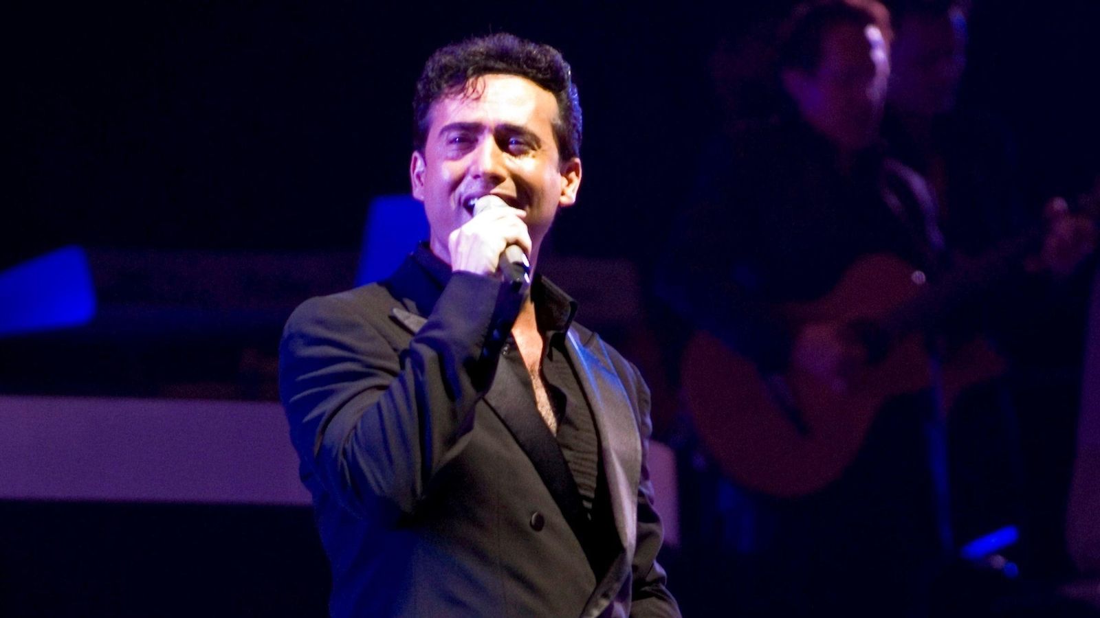 Actuació de Carlos Marín, de Il Divo, a París, França, en una imatge d'arxiu