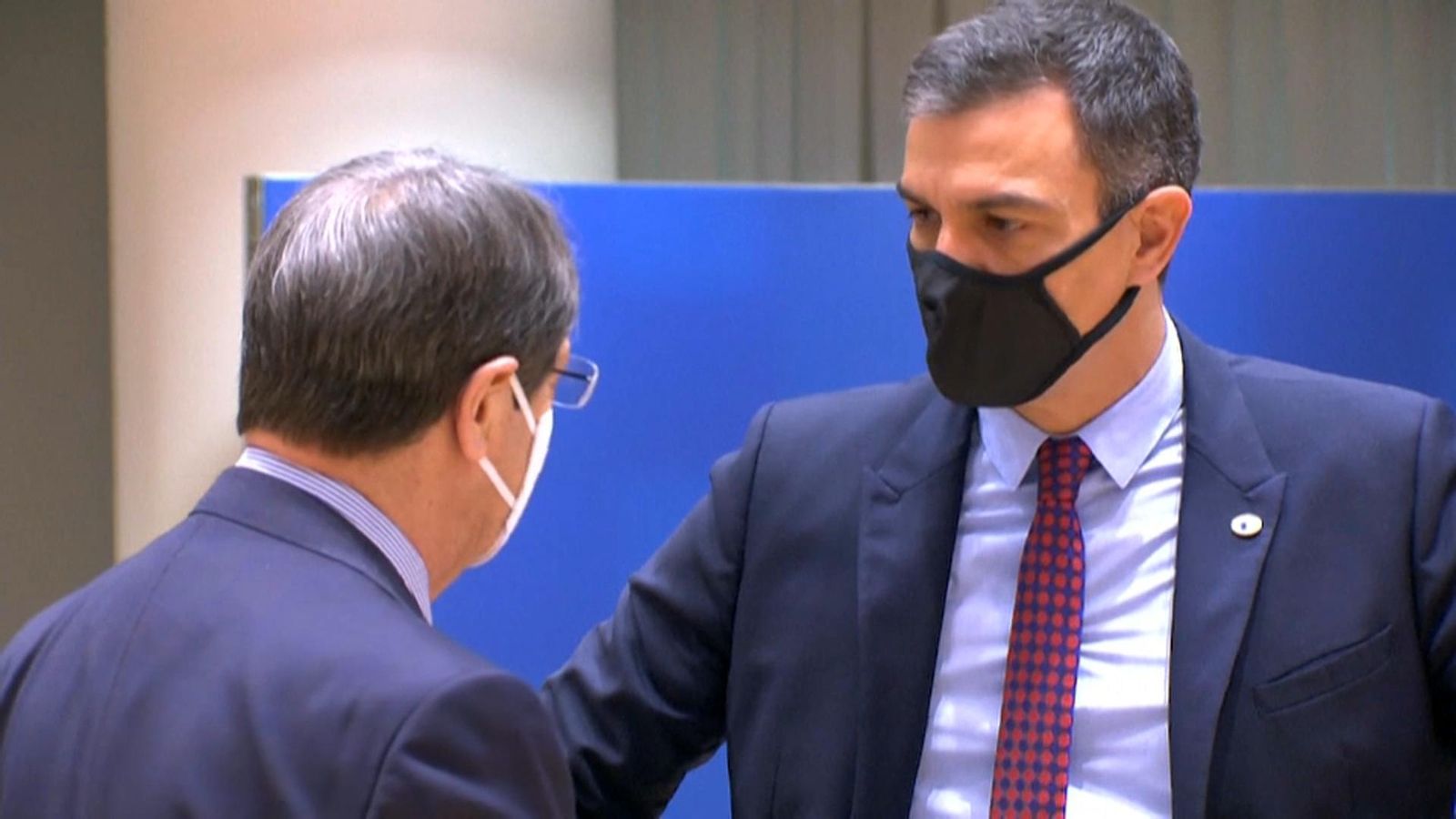 Pedro Sánchez durant la cimera a Brusel·les
