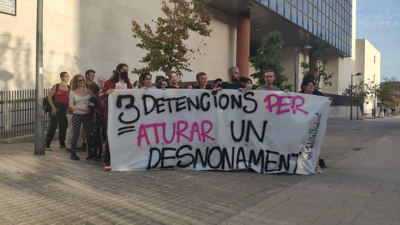 Protesta aquest dilluns davant la Ciutat de la Justícia