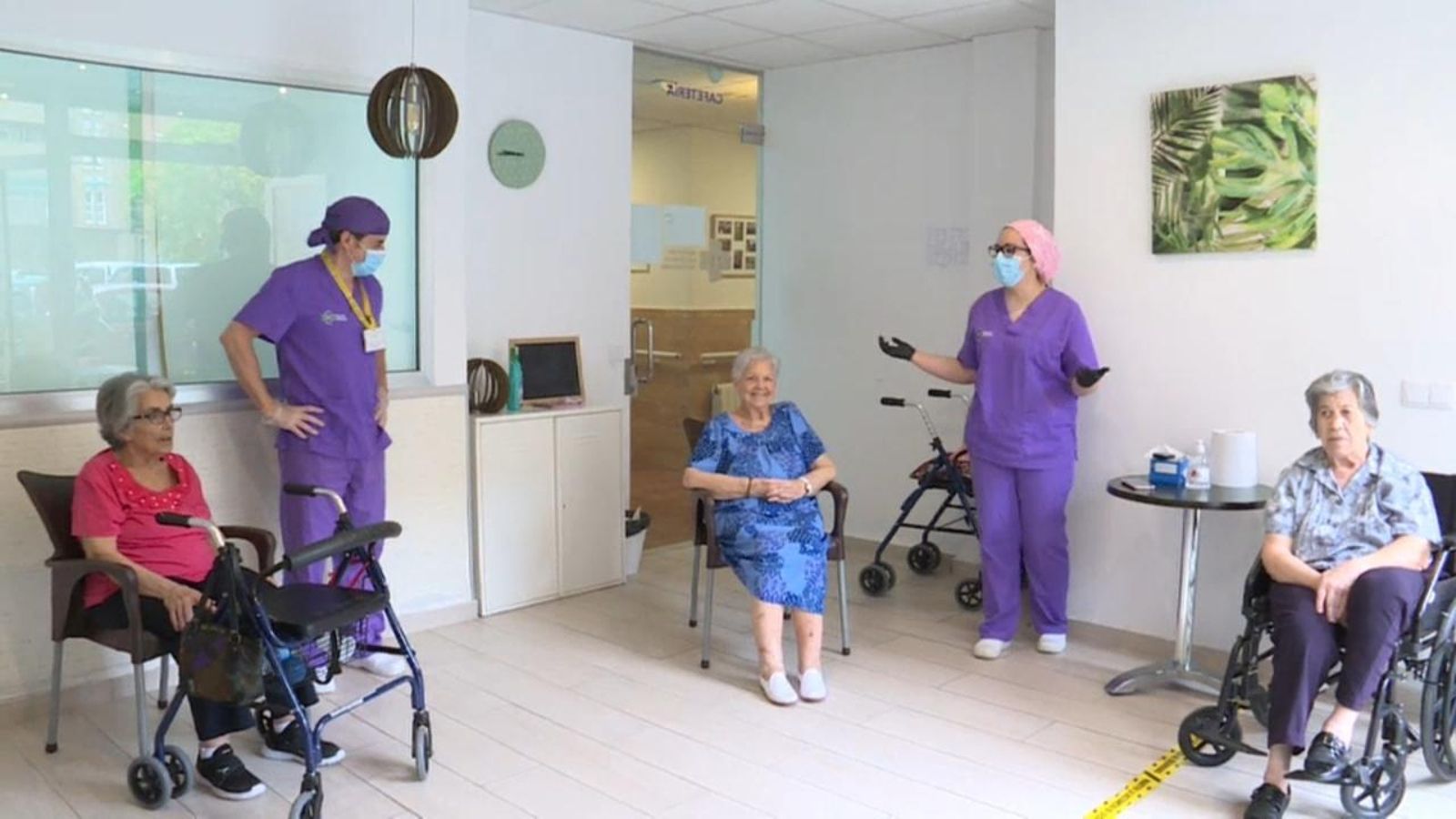 Persones majors en una residència, en una imatge d'arxiu