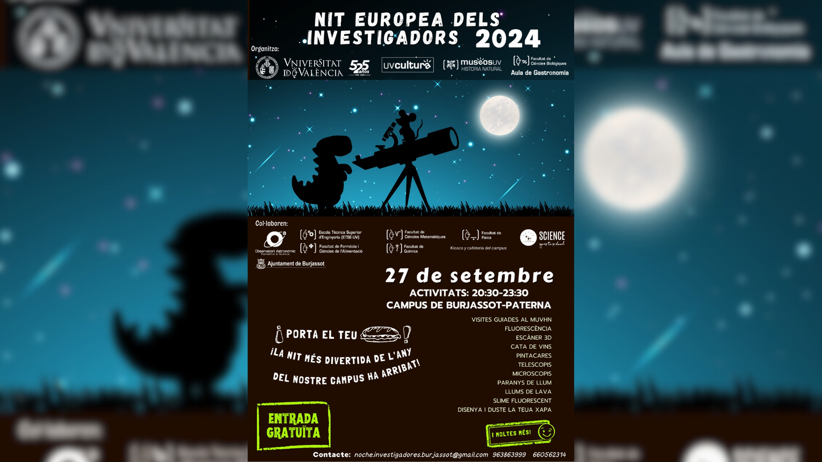 Cartell de la Nit Europea de la Investigació
