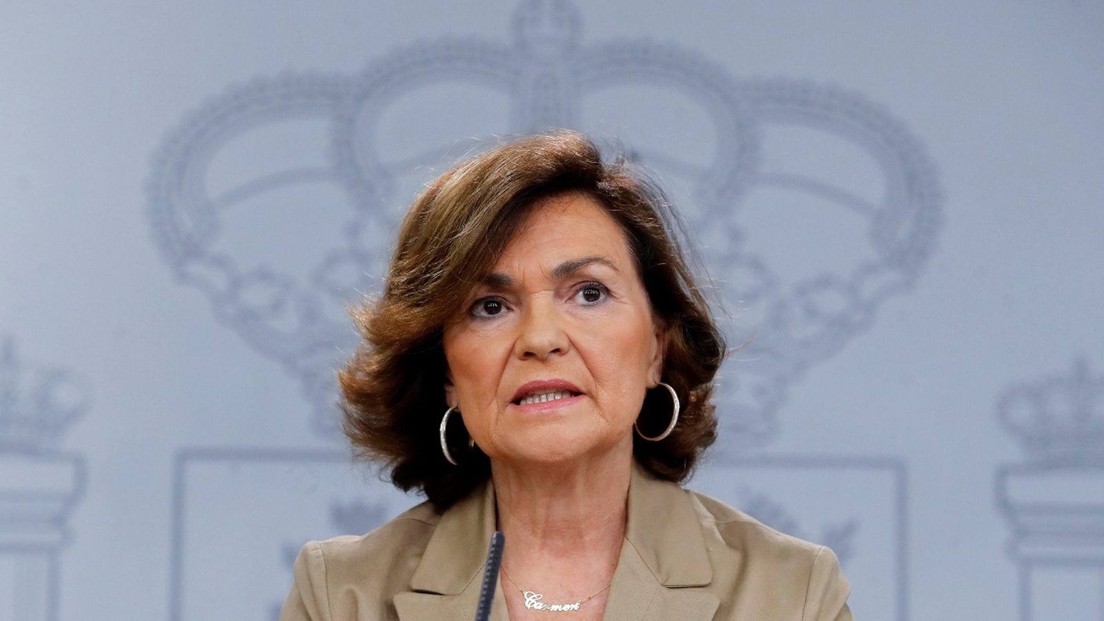La vicepresidenta del govern espanyol, Carmen Calvo
