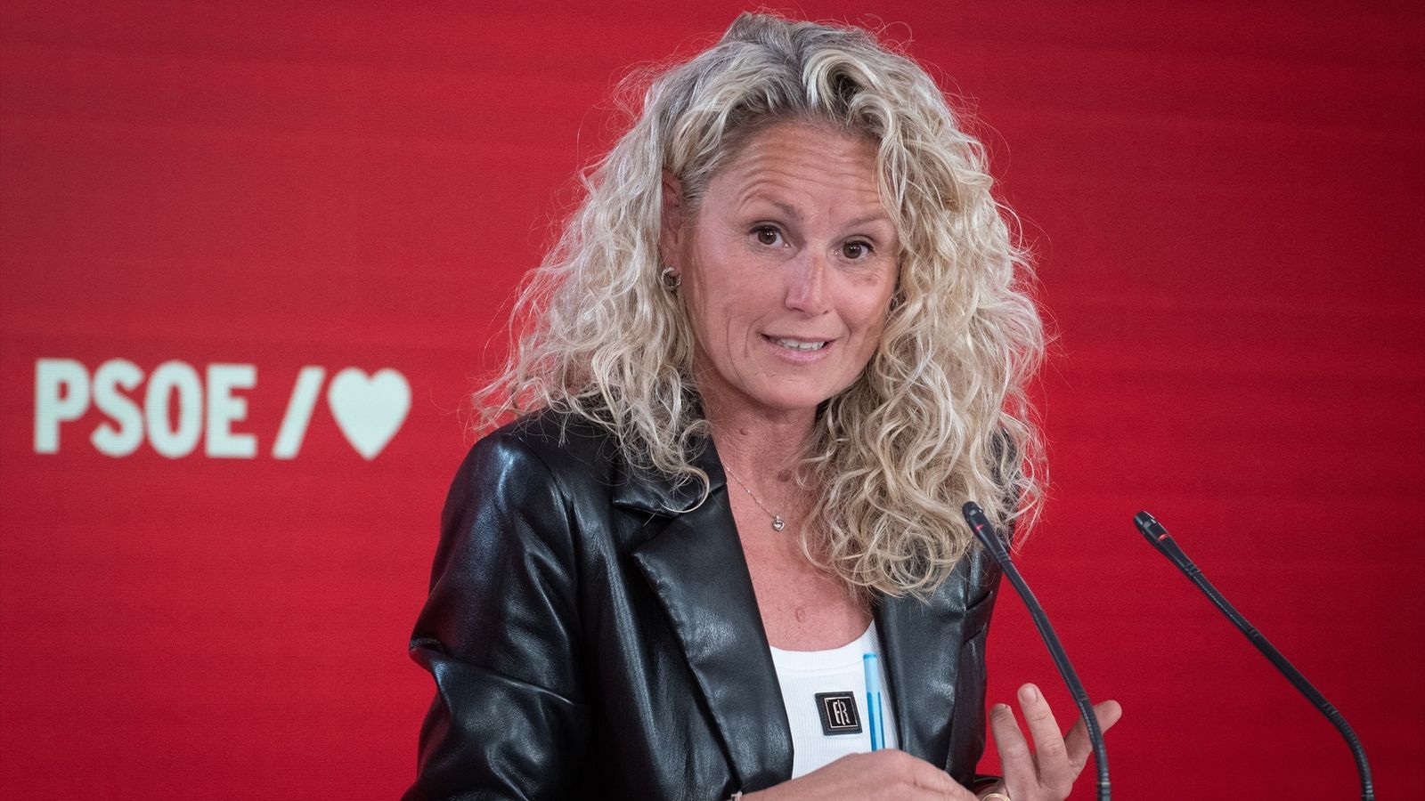 Montse Mínguez, portaveu de l'excutiva federal del PSOE