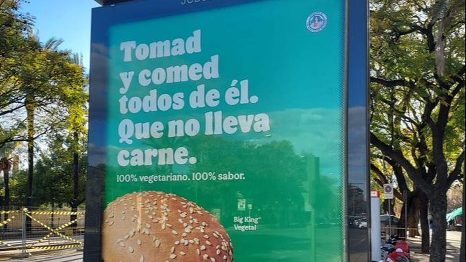 Cartell polèmic del nou producte vegetarià de Burger King