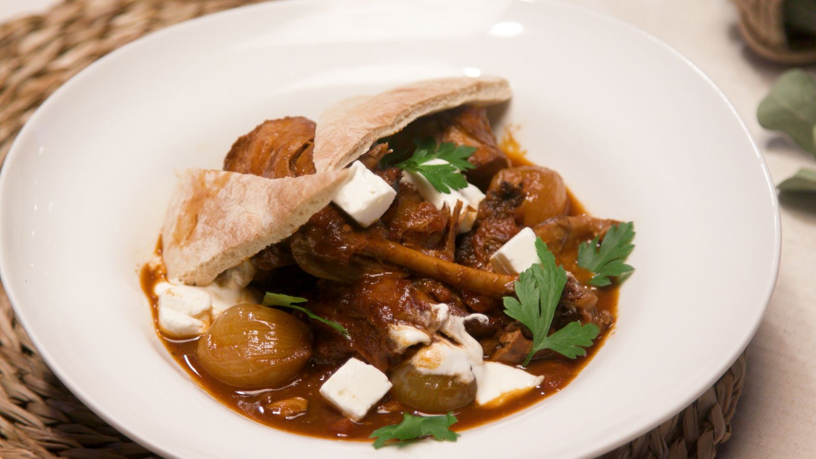 Estofat grec de conill