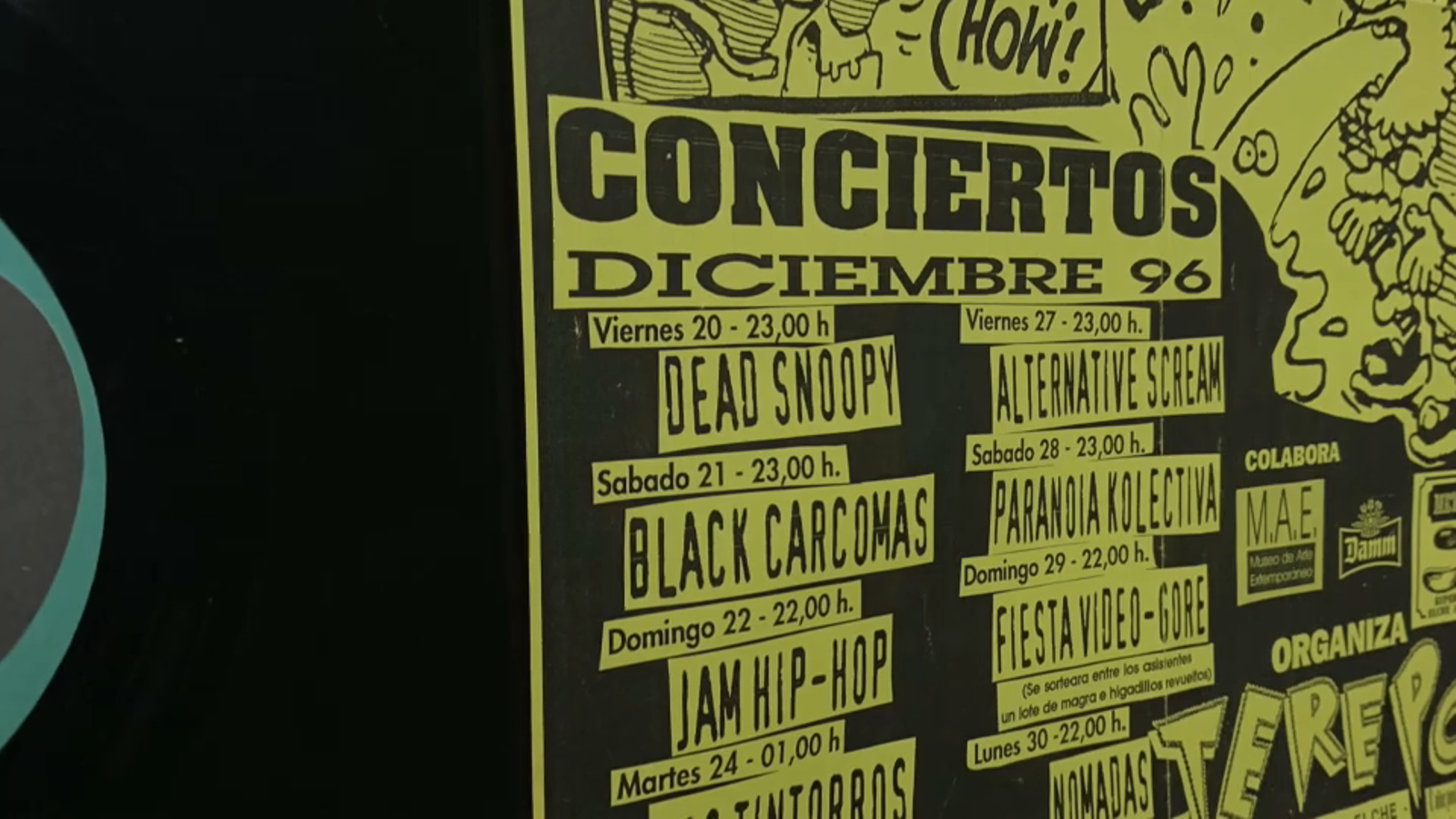 Un dels cartells que lluia a La Maskletà Un dels cartells que lluia a La Maskletà